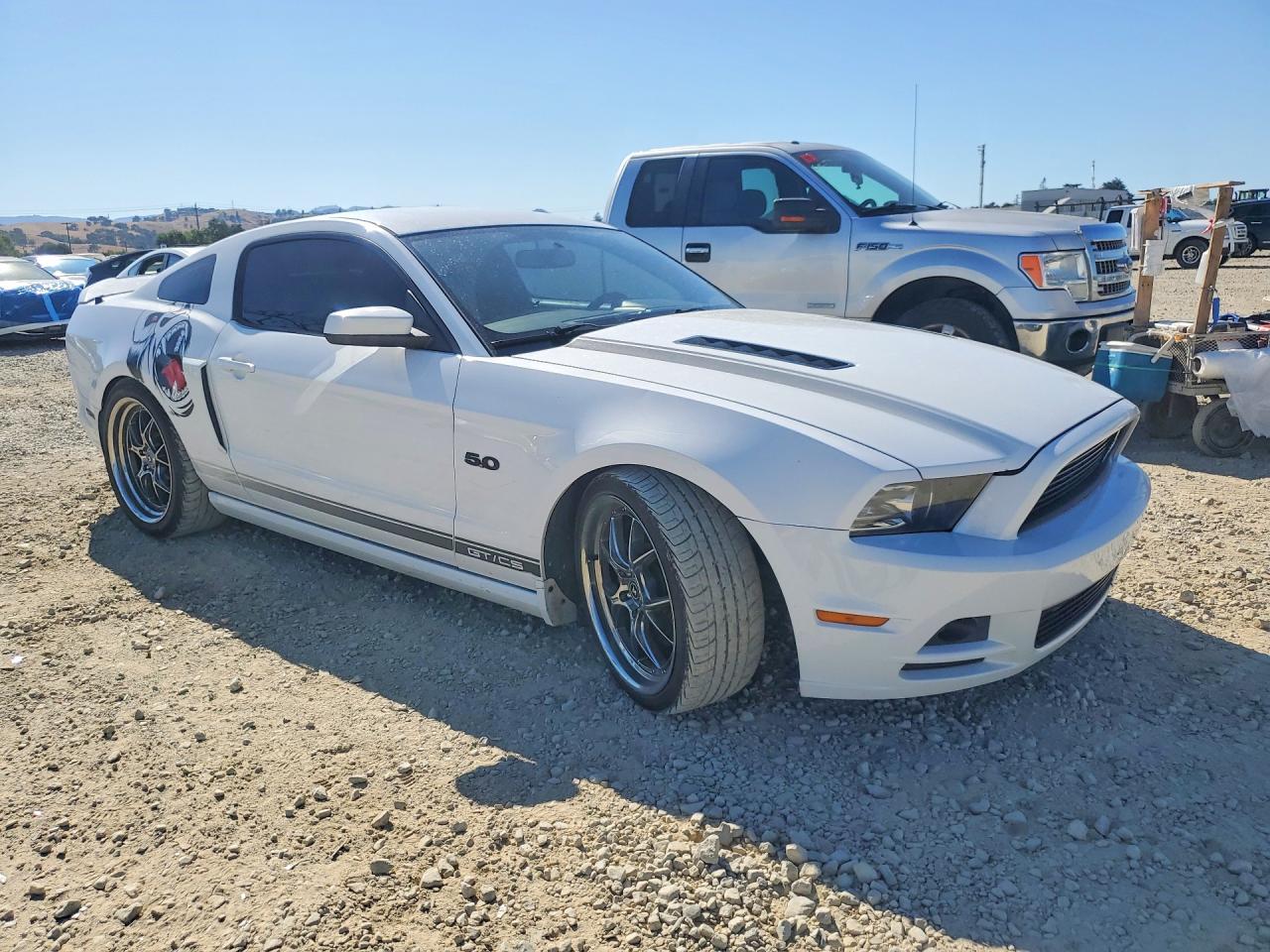 2014 Ford Mustang Gt White vin: 1ZVBP8CF7E5255416