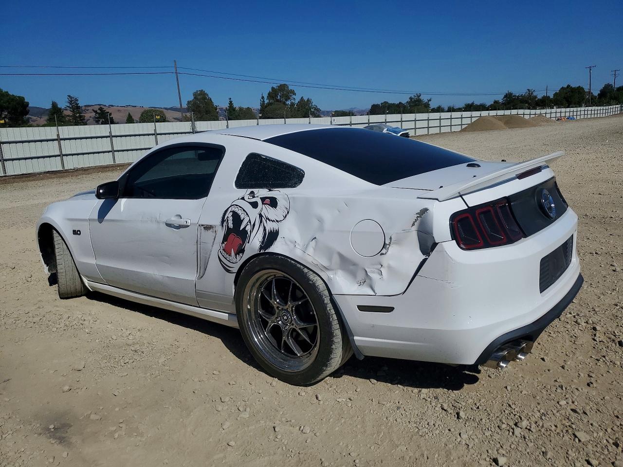 2014 Ford Mustang Gt White vin: 1ZVBP8CF7E5255416