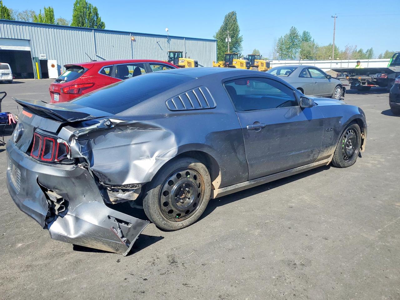 2014 Ford Mustang Gt Gray vin: 1ZVBP8CF7E5262124