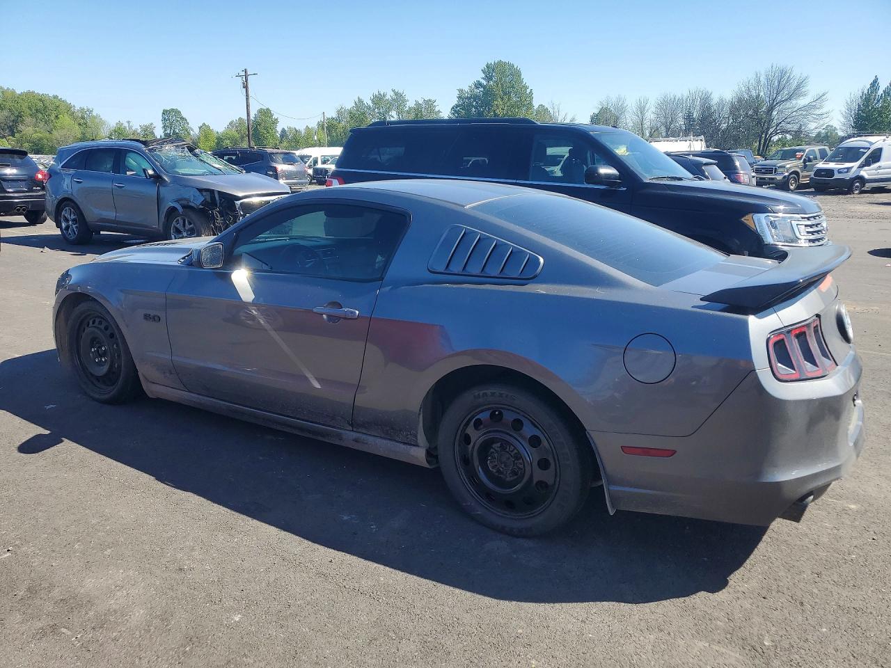 2014 Ford Mustang Gt Gray vin: 1ZVBP8CF7E5262124