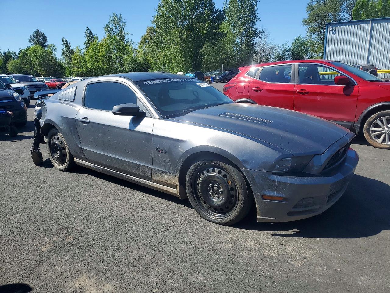 2014 Ford Mustang Gt Gray vin: 1ZVBP8CF7E5262124