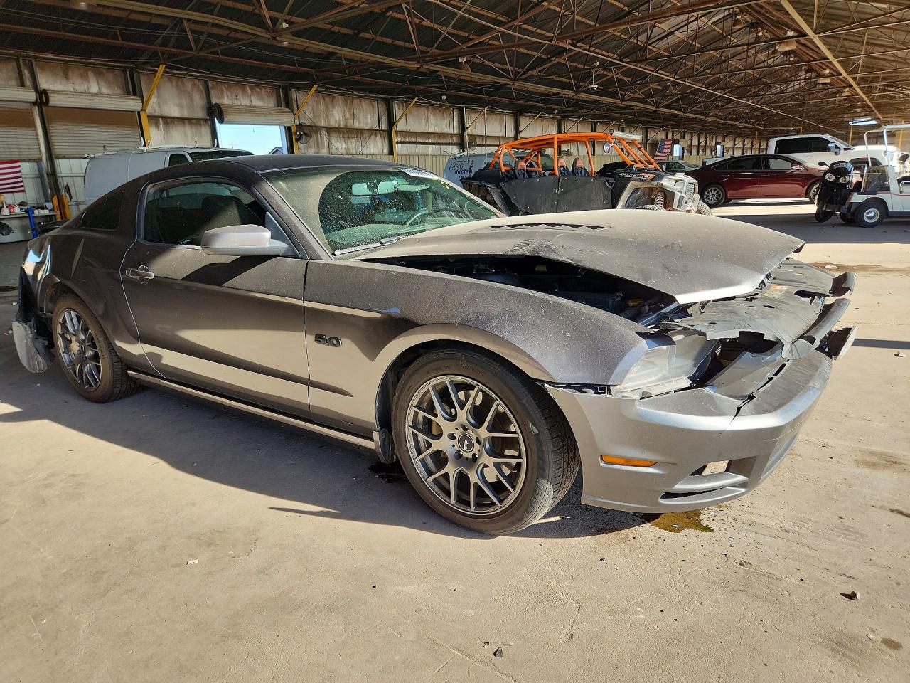 2014 Ford Mustang Gt Gray vin: 1ZVBP8CF7E5268859
