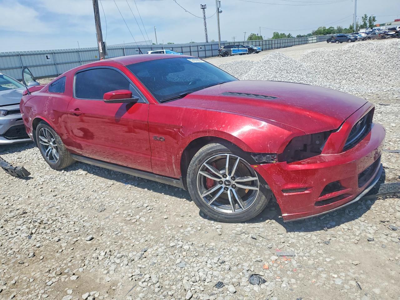 2014 Ford Mustang Gt Red vin: 1ZVBP8CF7E5293762