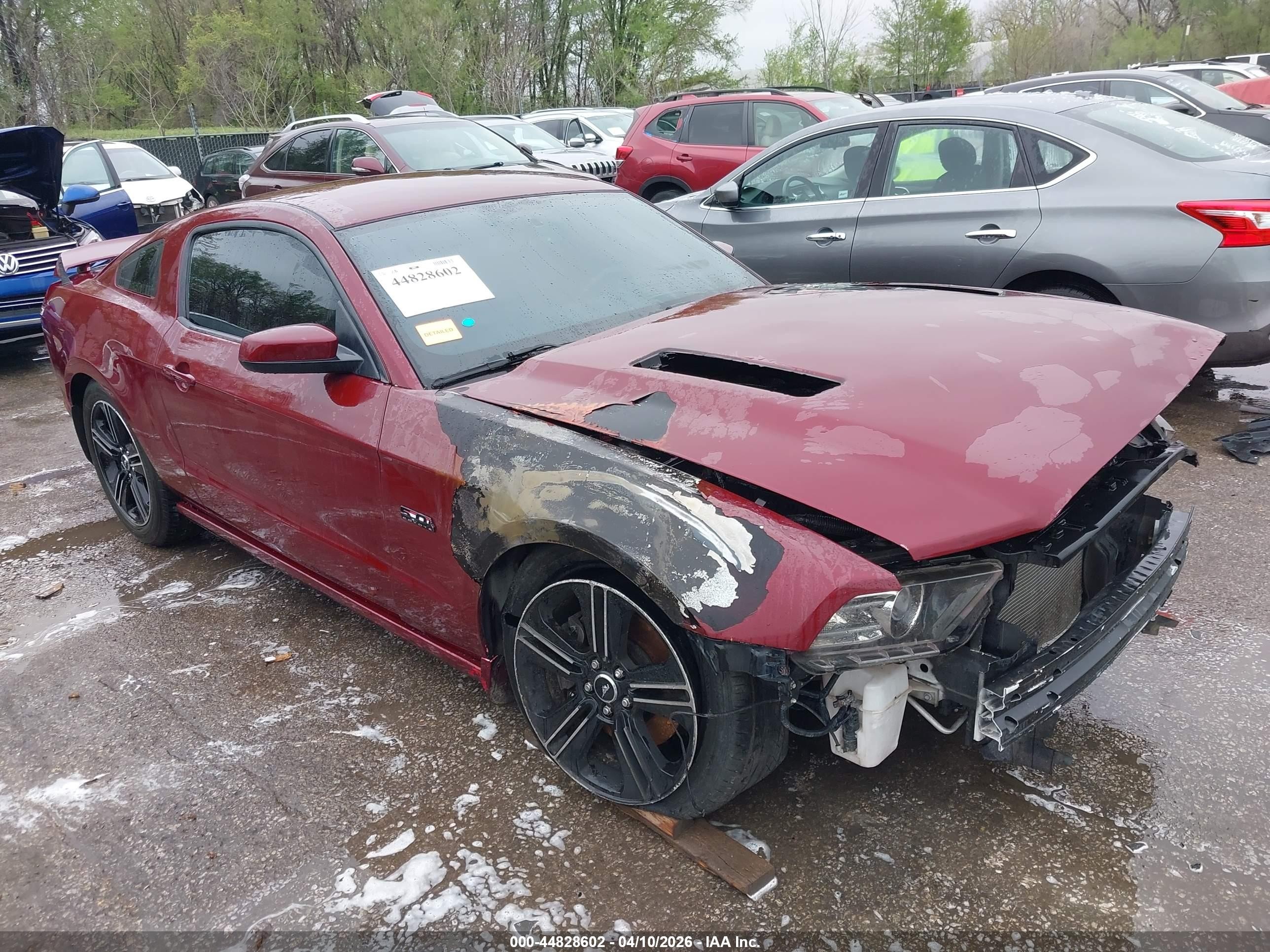 2014 Ford Mustang Gt Premium Red vin: 1ZVBP8CF7E5306395
