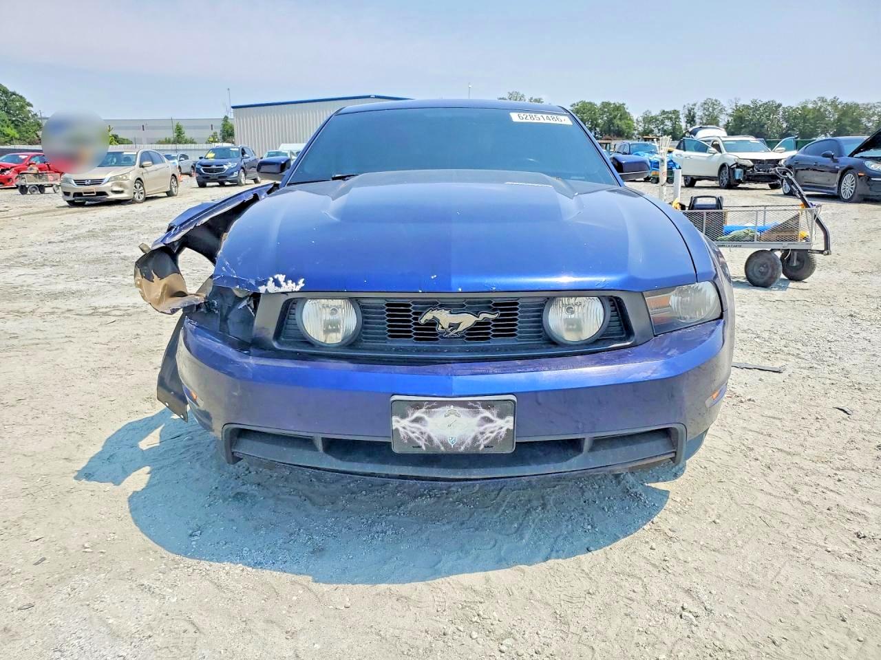 2011 Ford Mustang Gt Blue vin: 1ZVBP8CF8B5119680