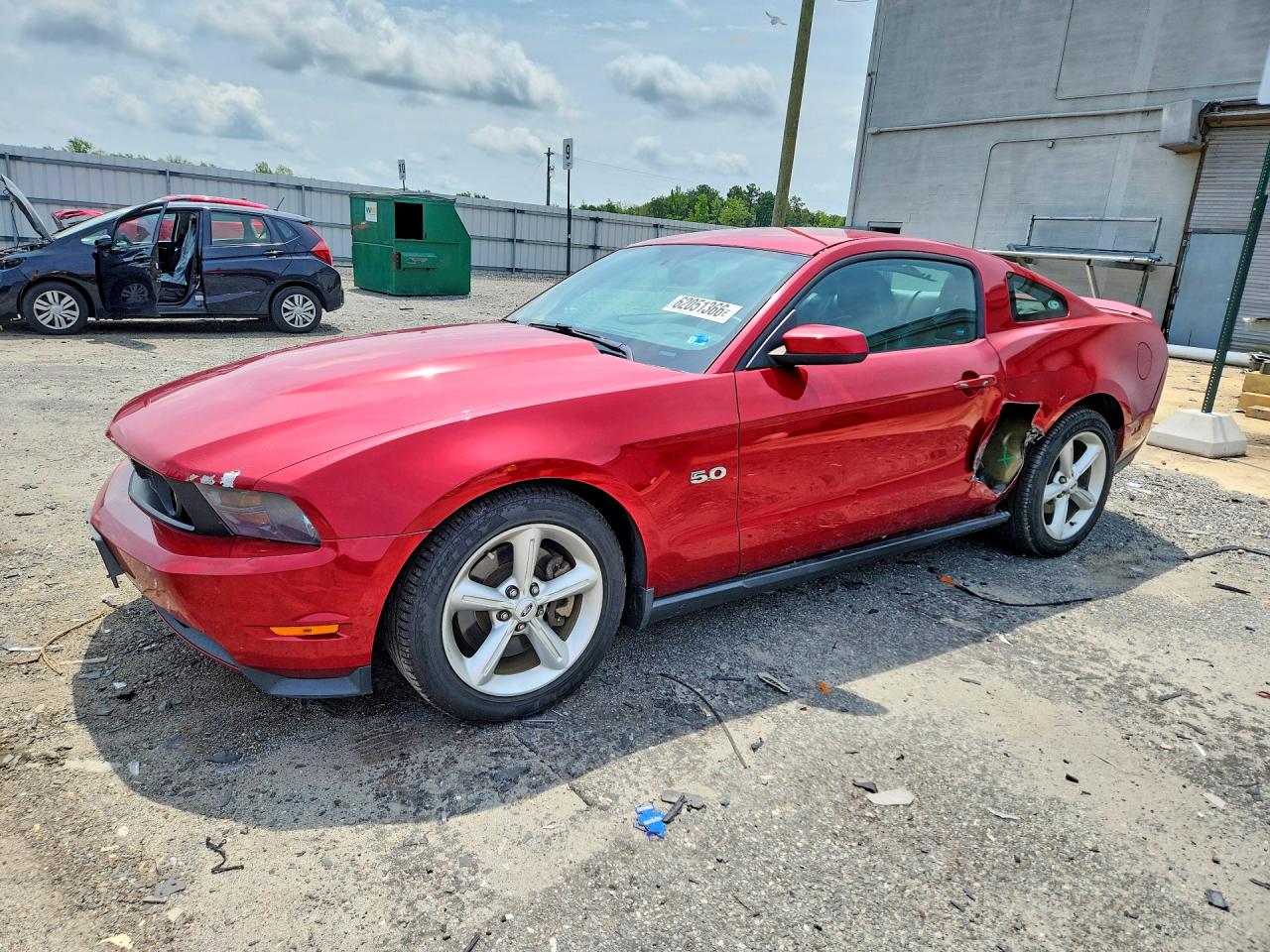 2011 Ford Mustang Gt Red vin: 1ZVBP8CF8B5124586