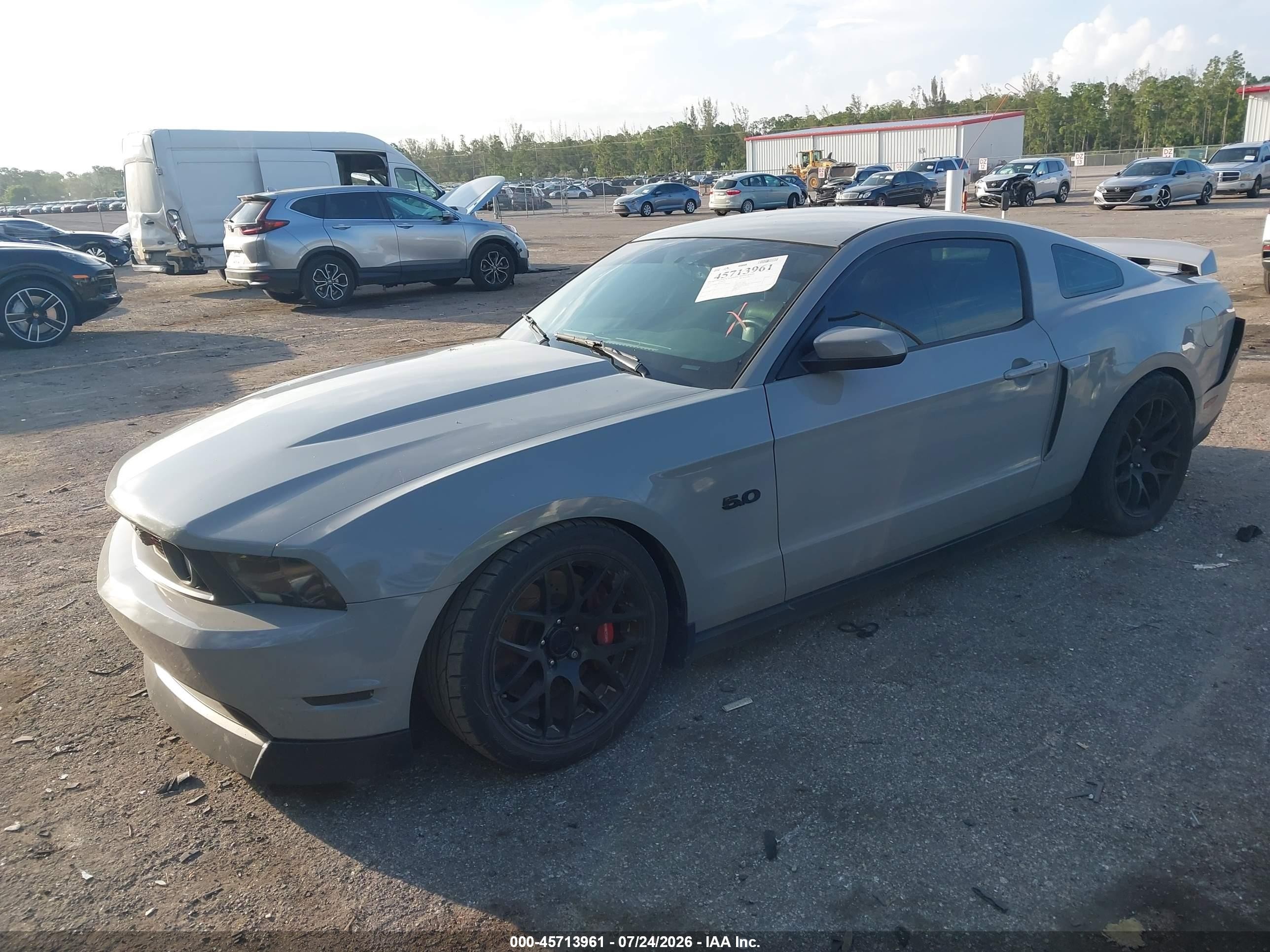 2011 Ford Mustang Gt Premium Gray vin: 1ZVBP8CF8B5146412