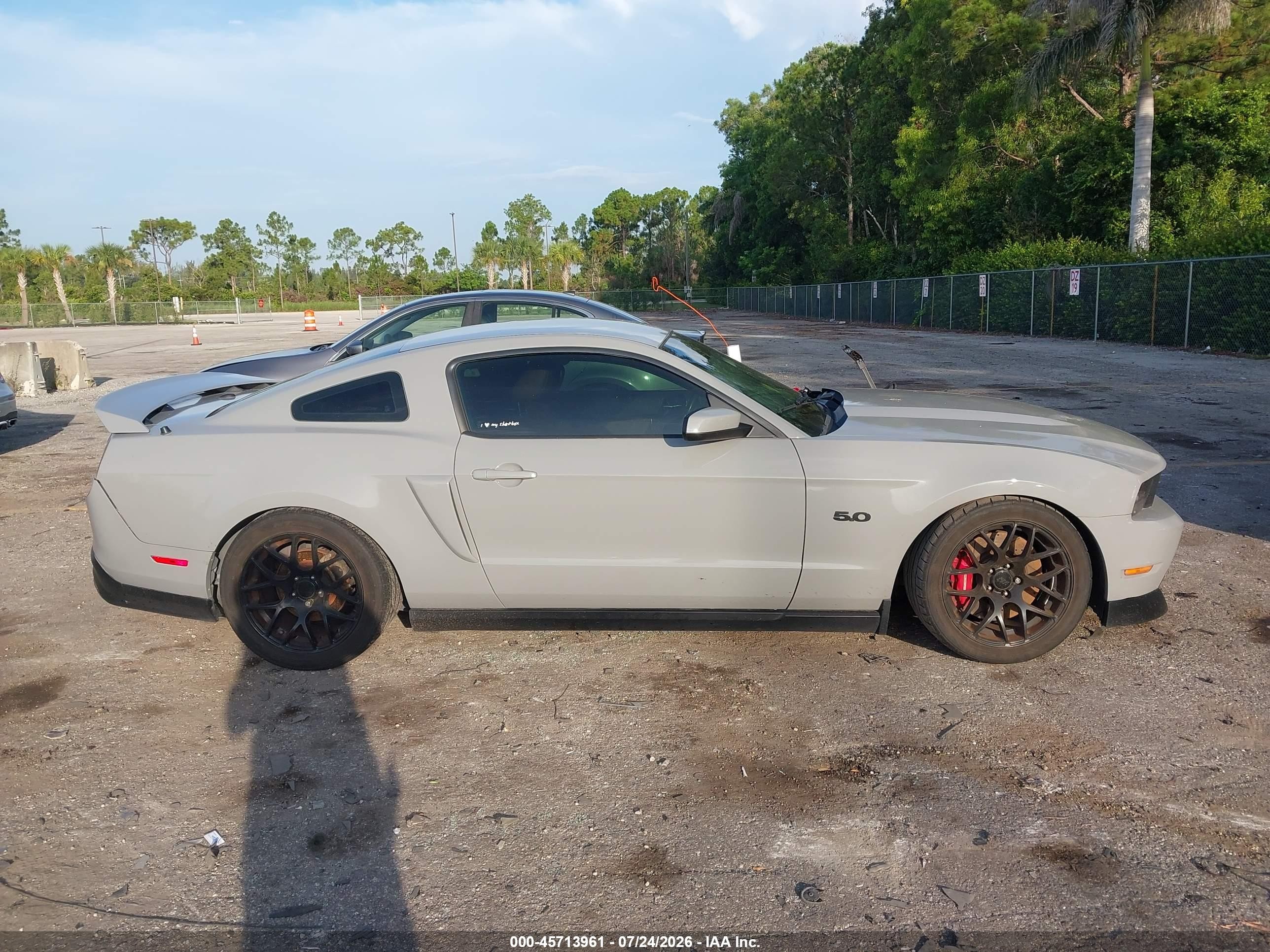 2011 Ford Mustang Gt Premium Gray vin: 1ZVBP8CF8B5146412