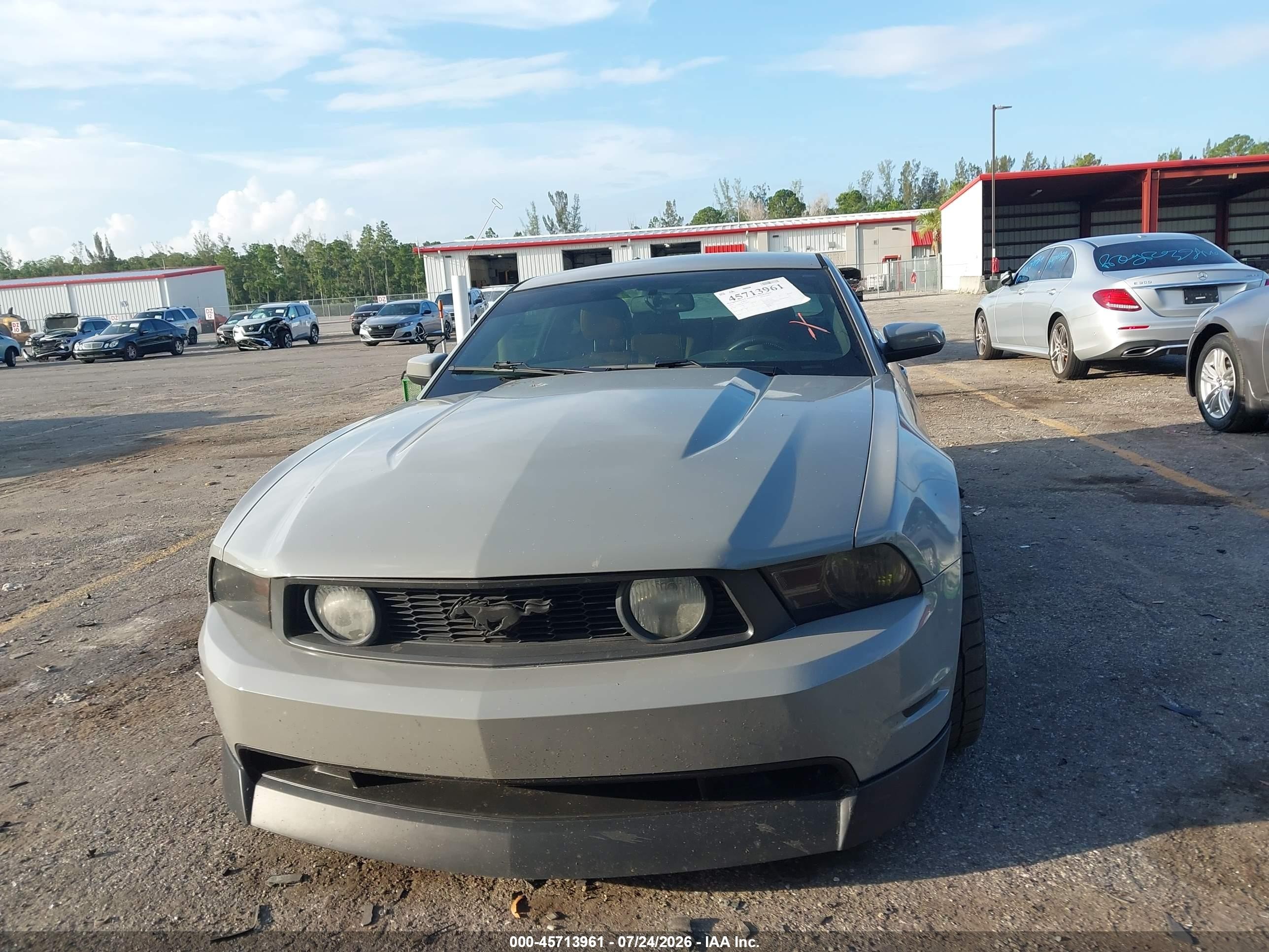 2011 Ford Mustang Gt Premium Gray vin: 1ZVBP8CF8B5146412