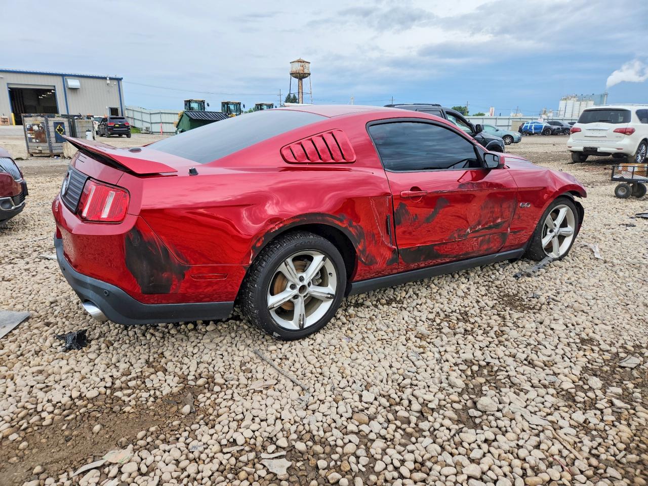 2012 Ford Mustang Gt Red vin: 1ZVBP8CF8C5218033
