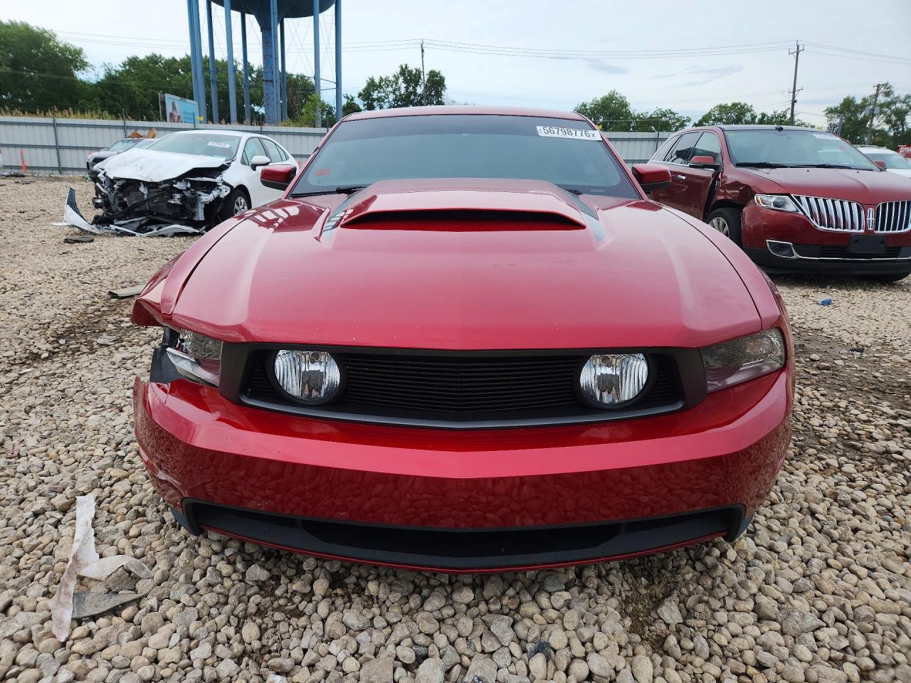 2012 Ford Mustang Gt Red vin: 1ZVBP8CF8C5218033