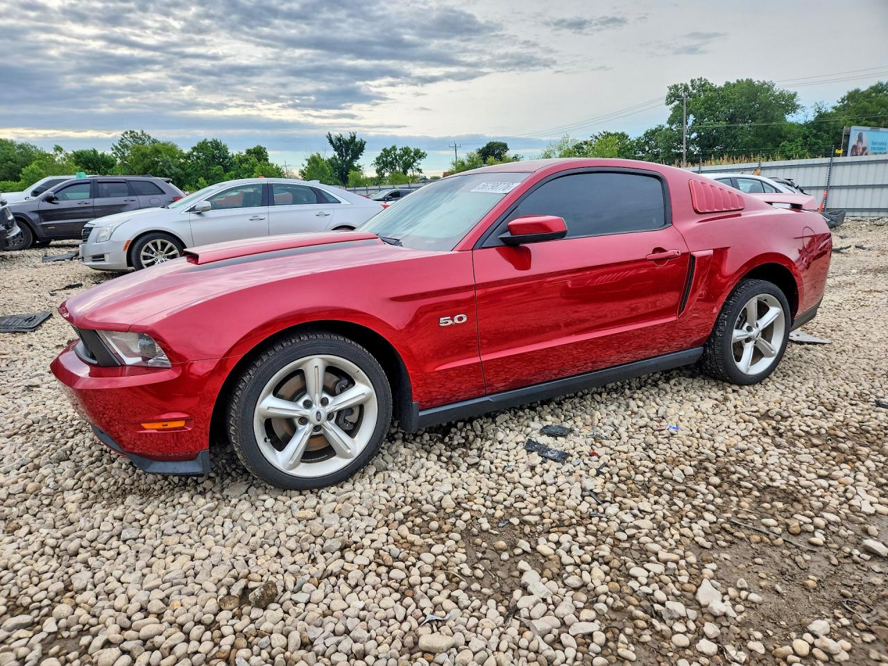 2012 Ford Mustang Gt Red vin: 1ZVBP8CF8C5218033