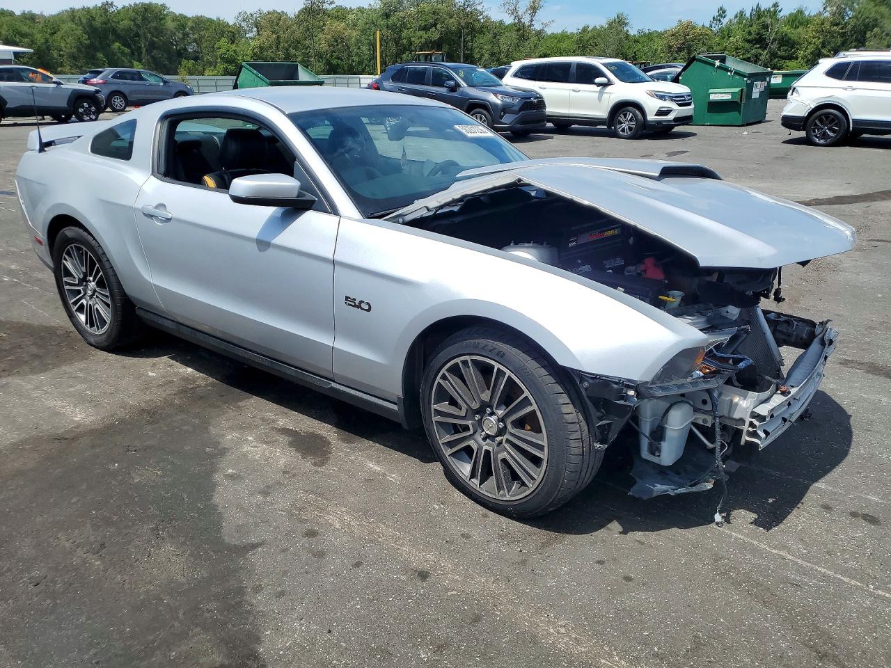 2012 Ford Mustang Gt Silver vin: 1ZVBP8CF8C5274554