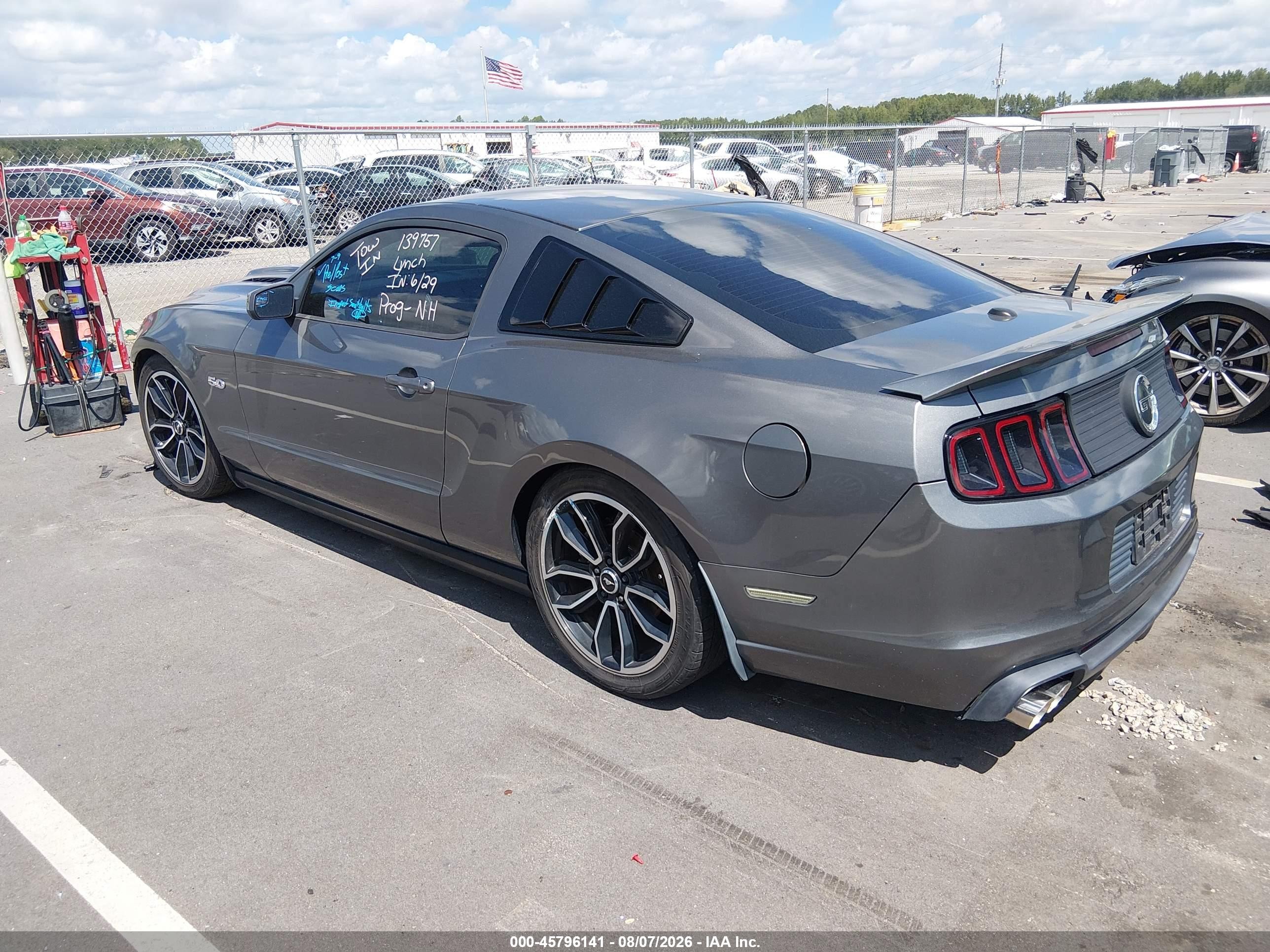 2013 Ford Mustang Gt Premium Gray vin: 1ZVBP8CF8D5205879
