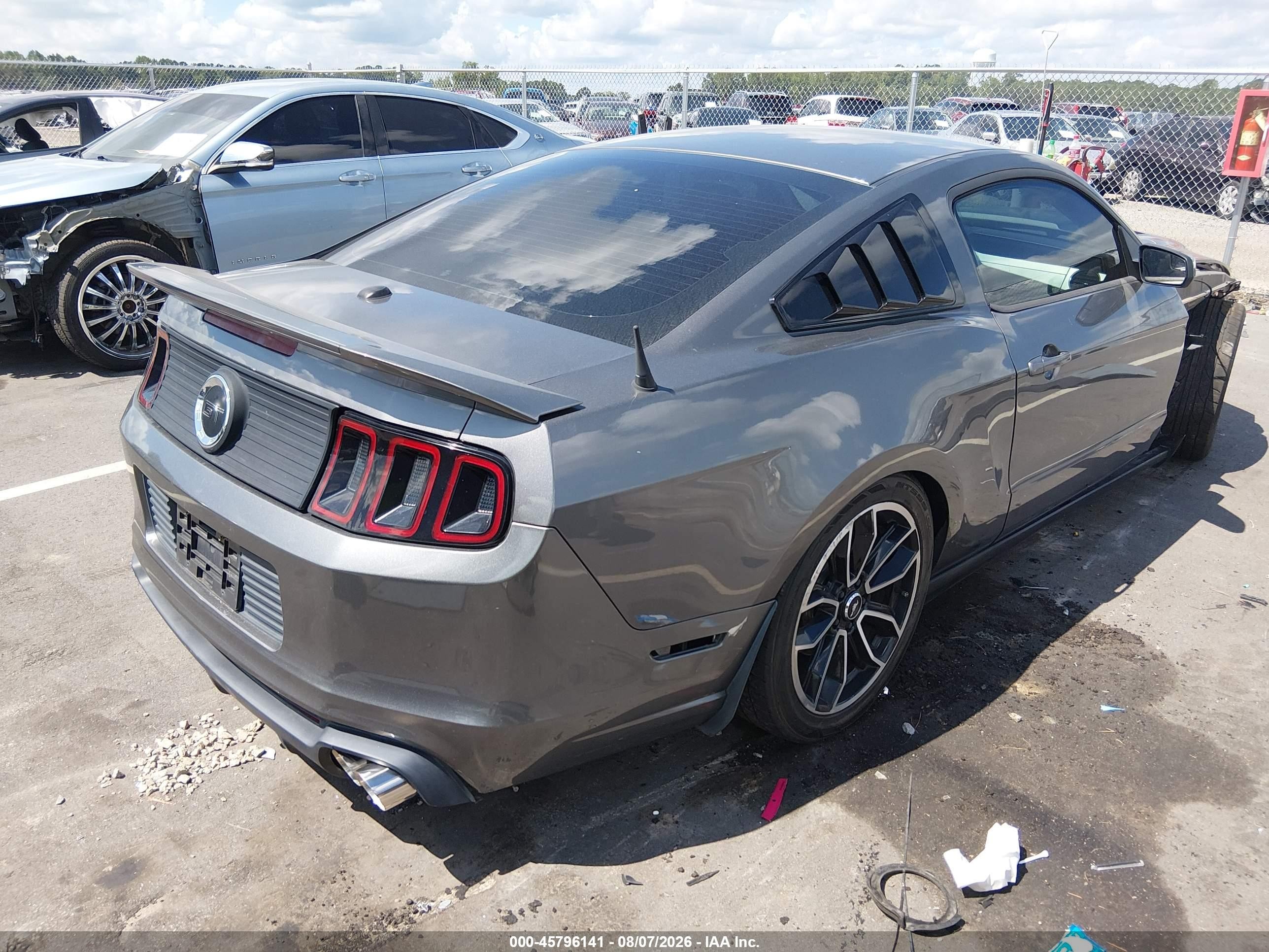 2013 Ford Mustang Gt Premium Gray vin: 1ZVBP8CF8D5205879