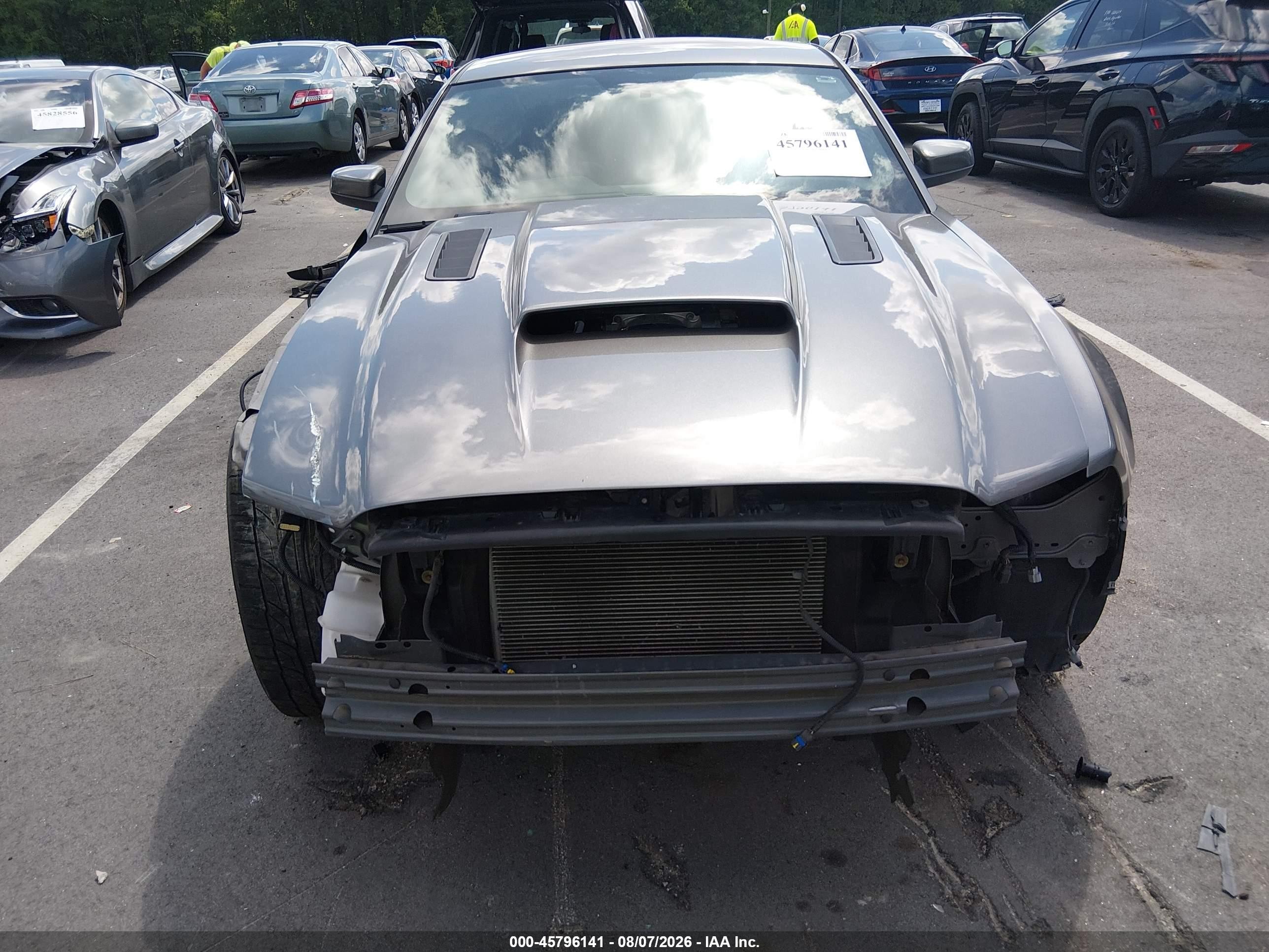 2013 Ford Mustang Gt Premium Gray vin: 1ZVBP8CF8D5205879