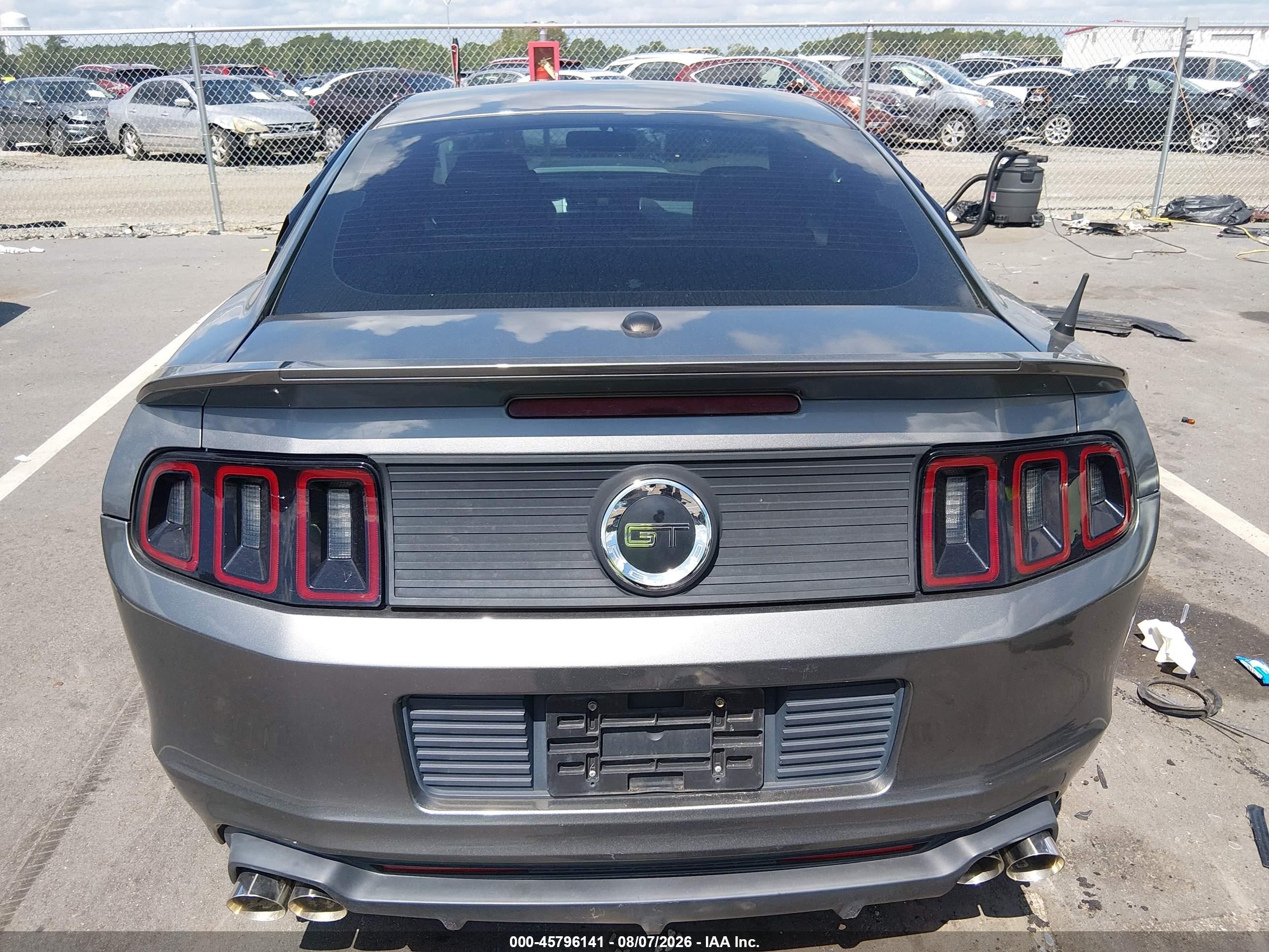 2013 Ford Mustang Gt Premium Gray vin: 1ZVBP8CF8D5205879