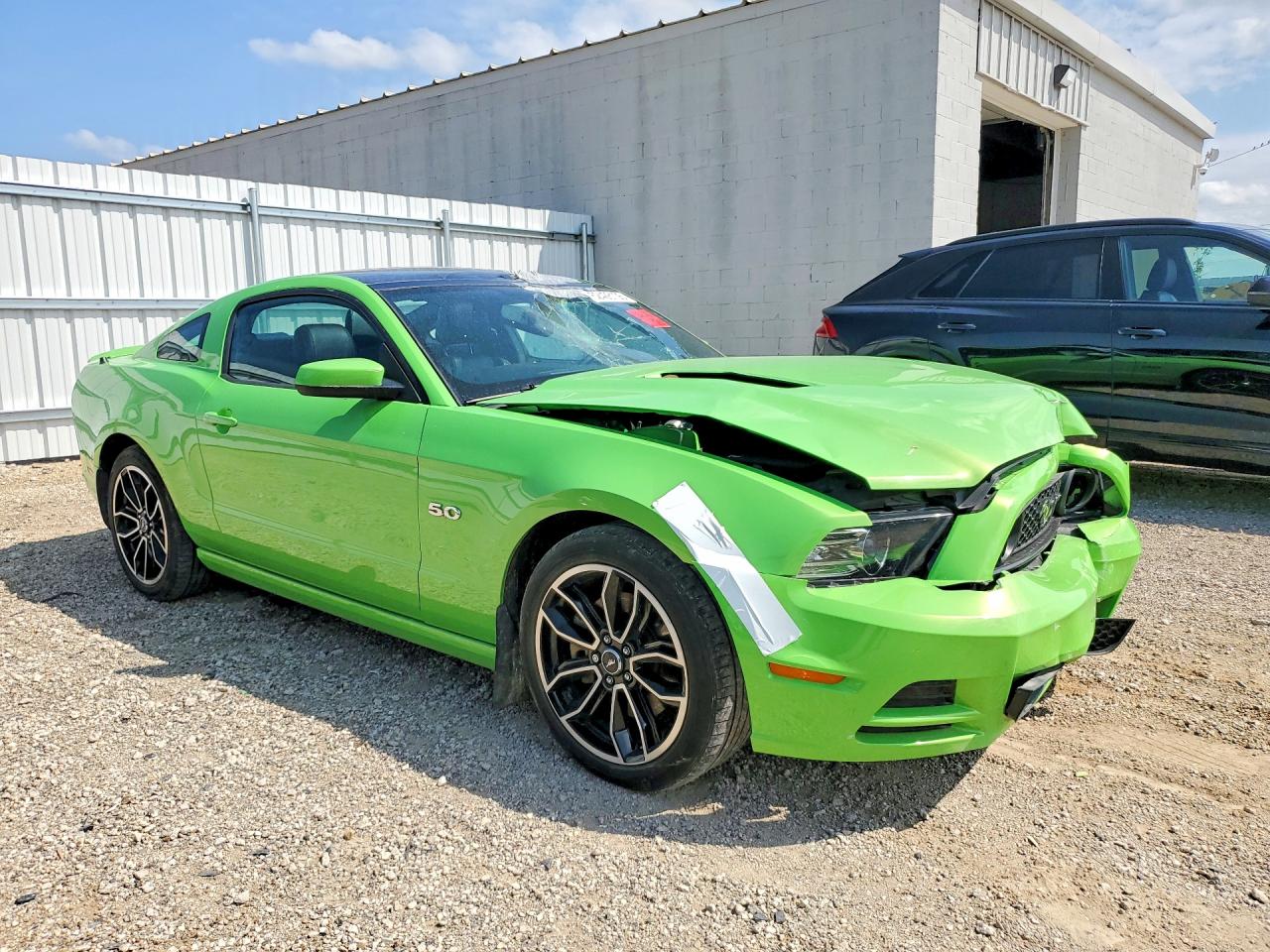 2014 Ford Mustang Green vin: 1ZVBP8CF8E5245932