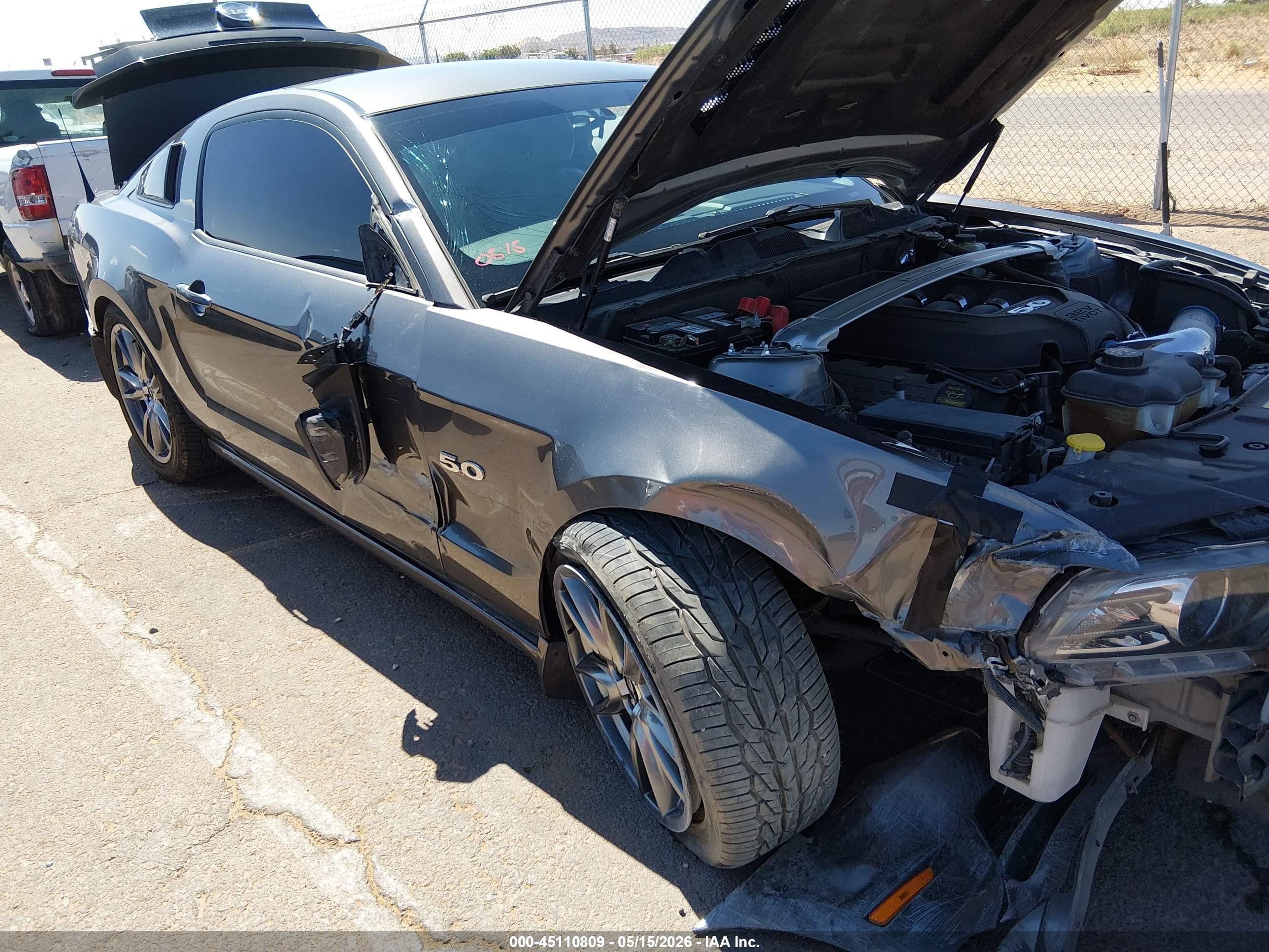 2014 Ford Mustang Gt Premium Gray vin: 1ZVBP8CF8E5246563