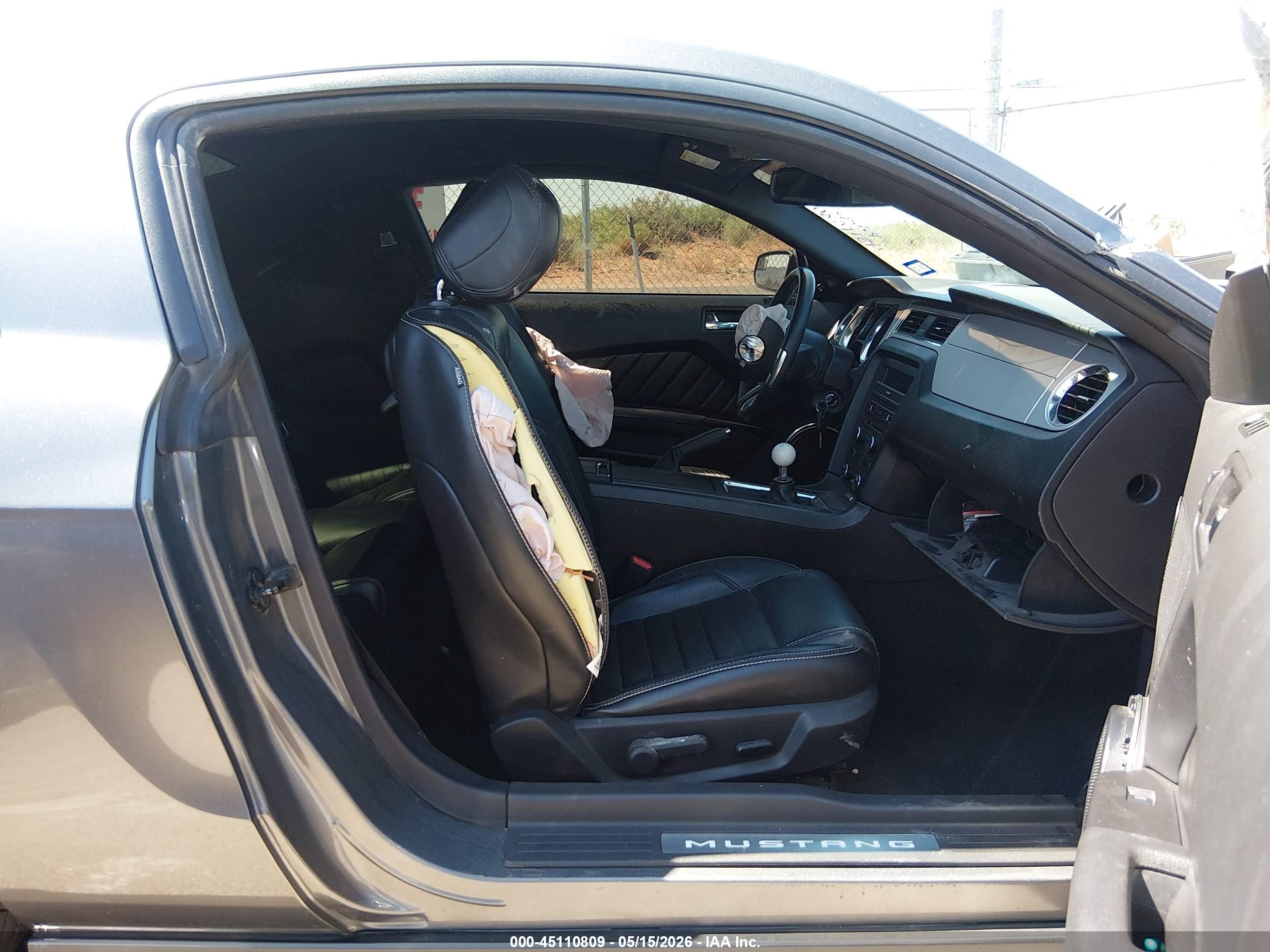 2014 Ford Mustang Gt Premium Gray vin: 1ZVBP8CF8E5246563