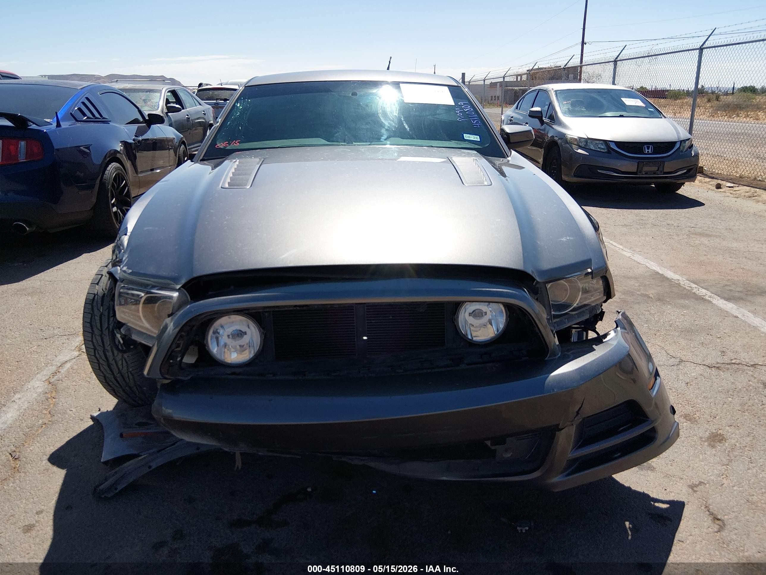 2014 Ford Mustang Gt Premium Gray vin: 1ZVBP8CF8E5246563