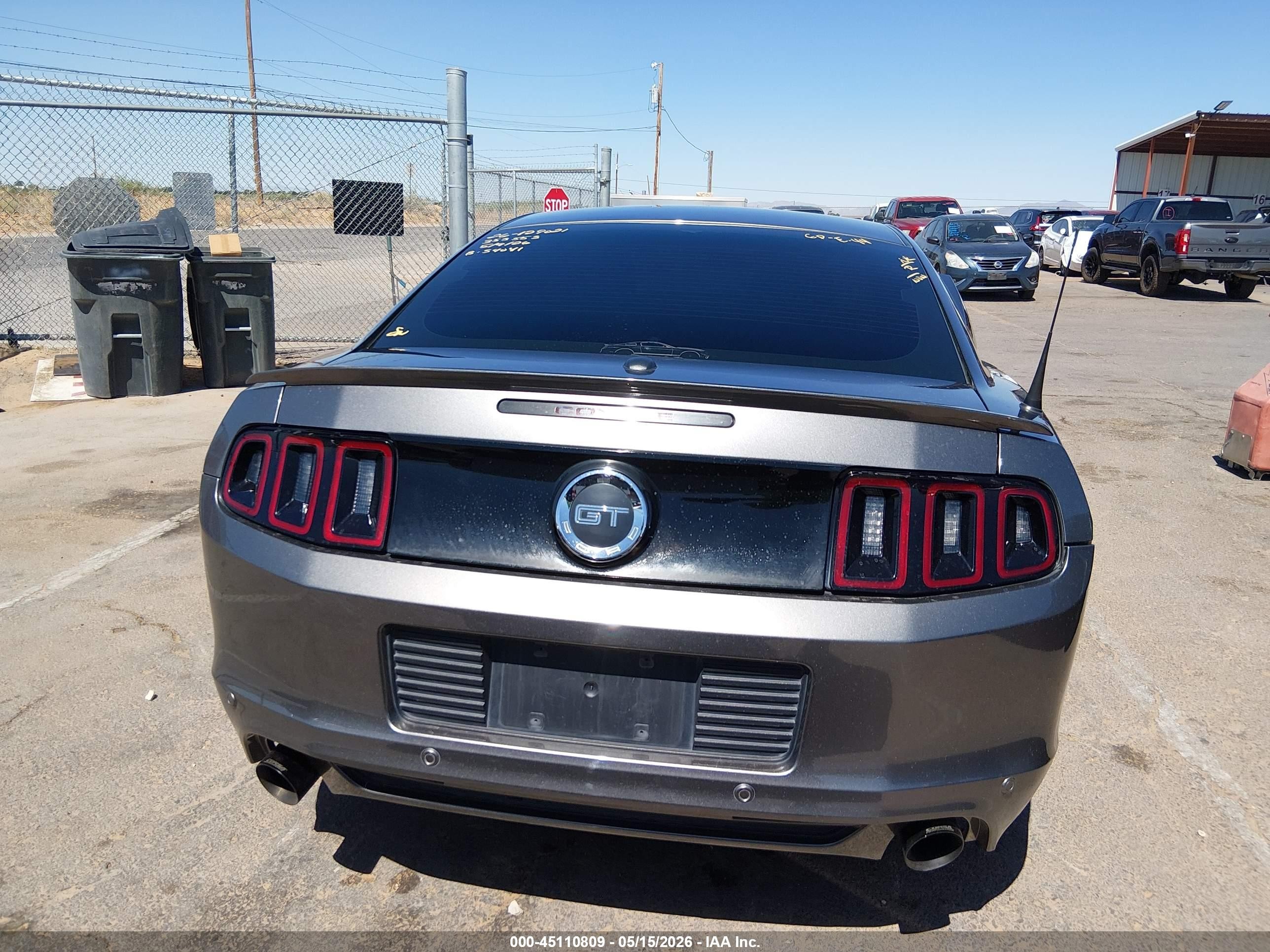 2014 Ford Mustang Gt Premium Gray vin: 1ZVBP8CF8E5246563