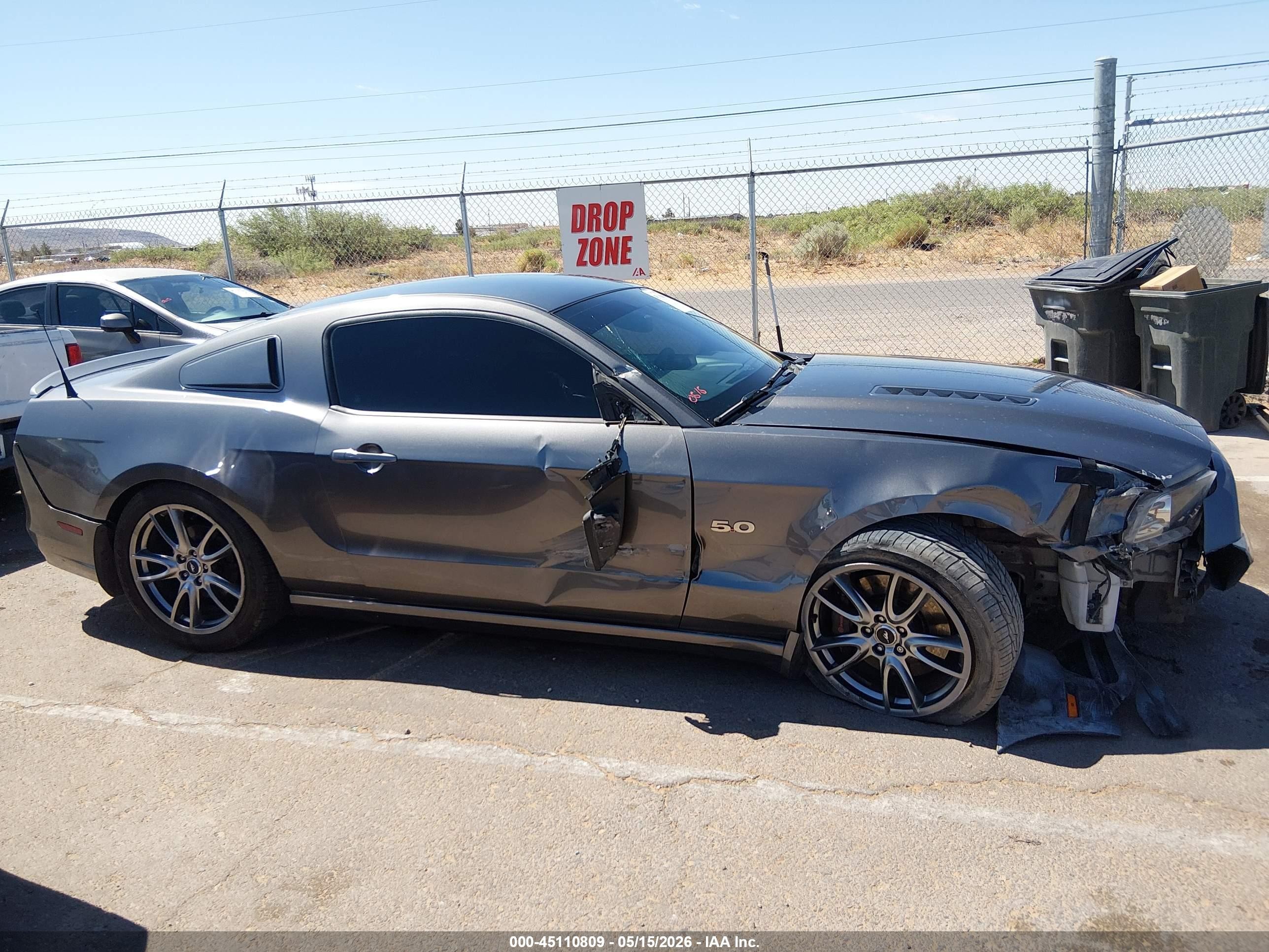 2014 Ford Mustang Gt Premium Gray vin: 1ZVBP8CF8E5246563