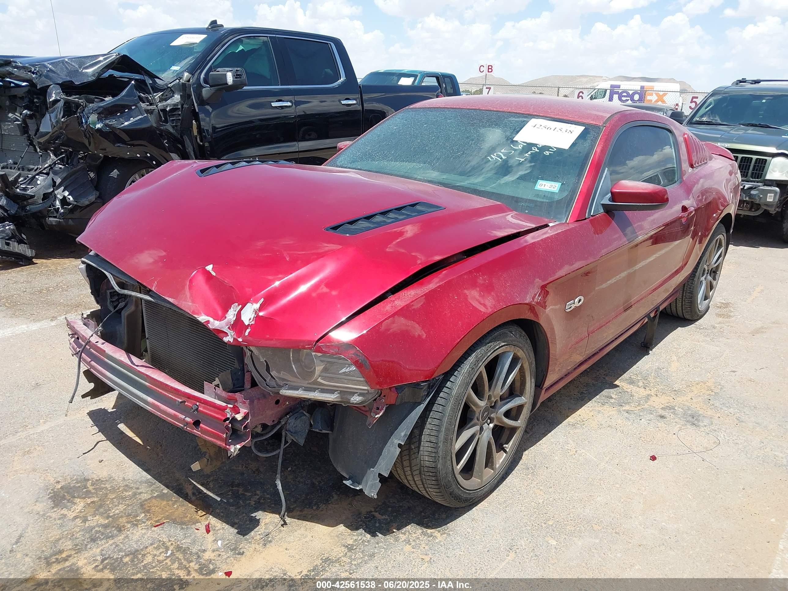 2014 Ford Mustang Gt Premium Red vin: 1ZVBP8CF8E5247888