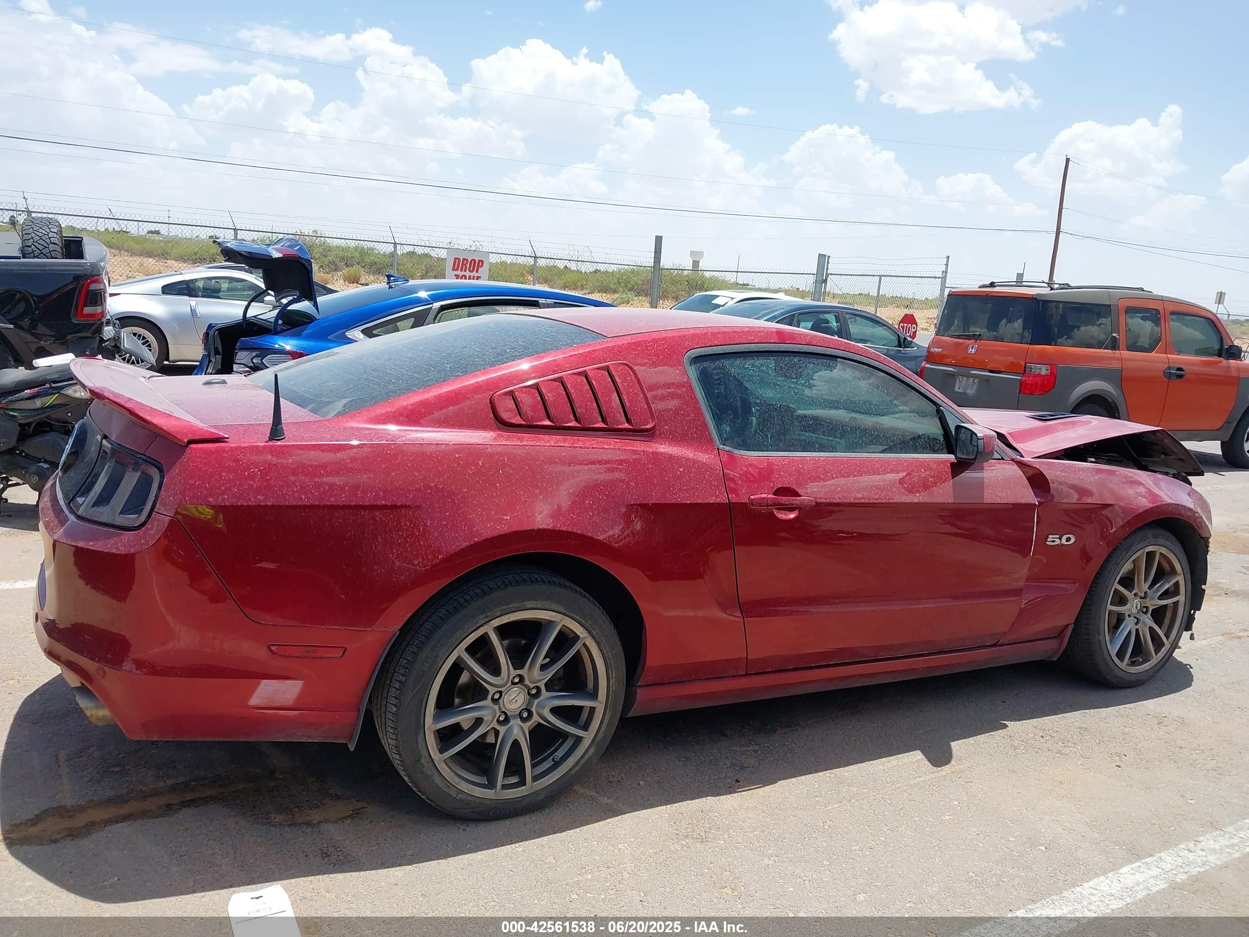2014 Ford Mustang Gt Premium Red vin: 1ZVBP8CF8E5247888