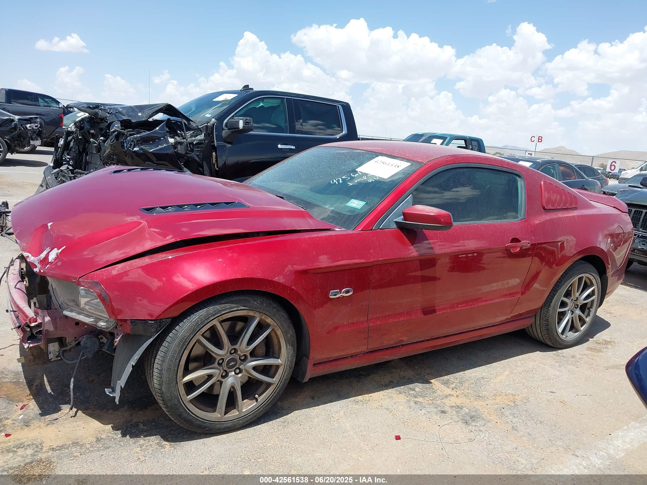 2014 Ford Mustang Gt Premium Red vin: 1ZVBP8CF8E5247888