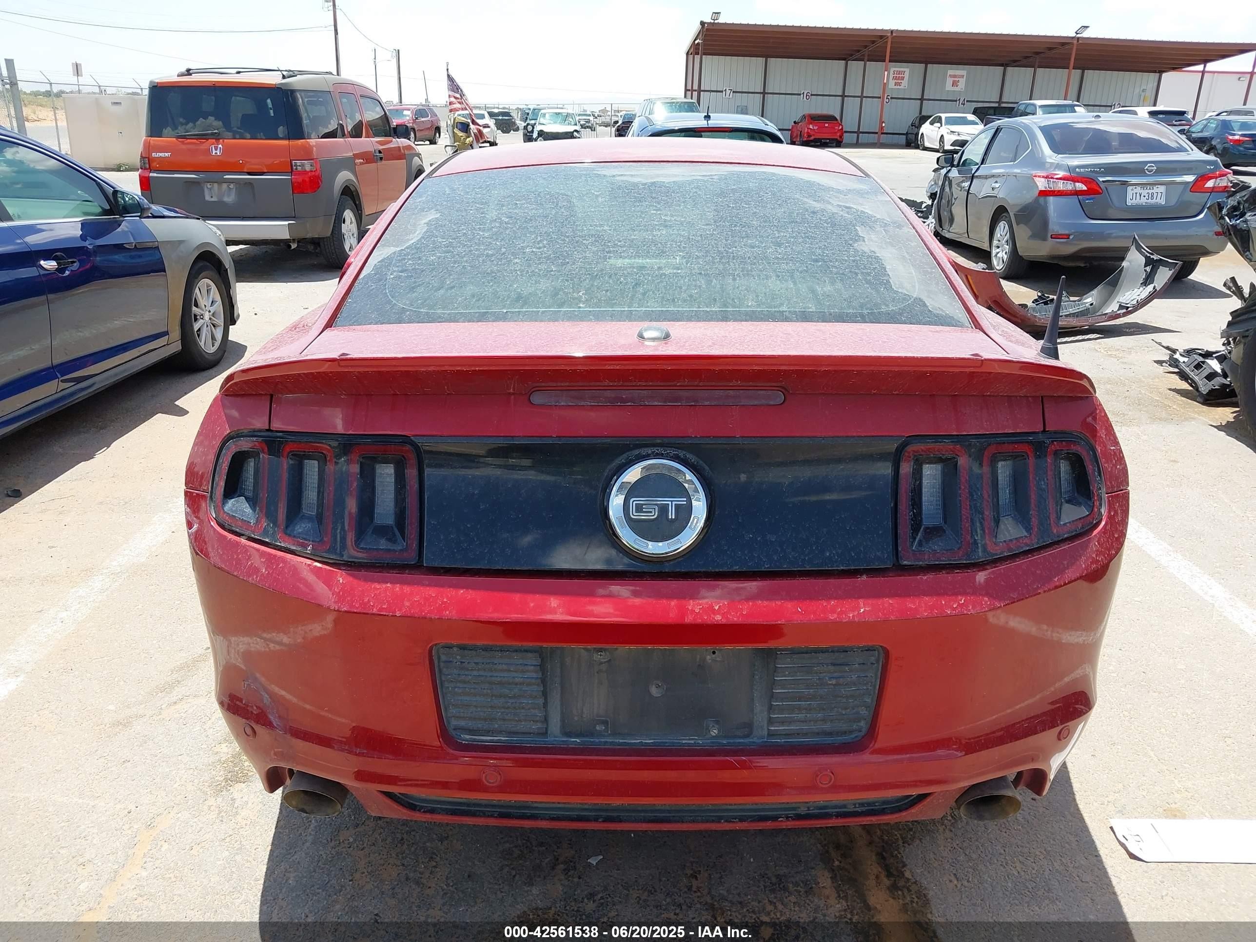 2014 Ford Mustang Gt Premium Red vin: 1ZVBP8CF8E5247888