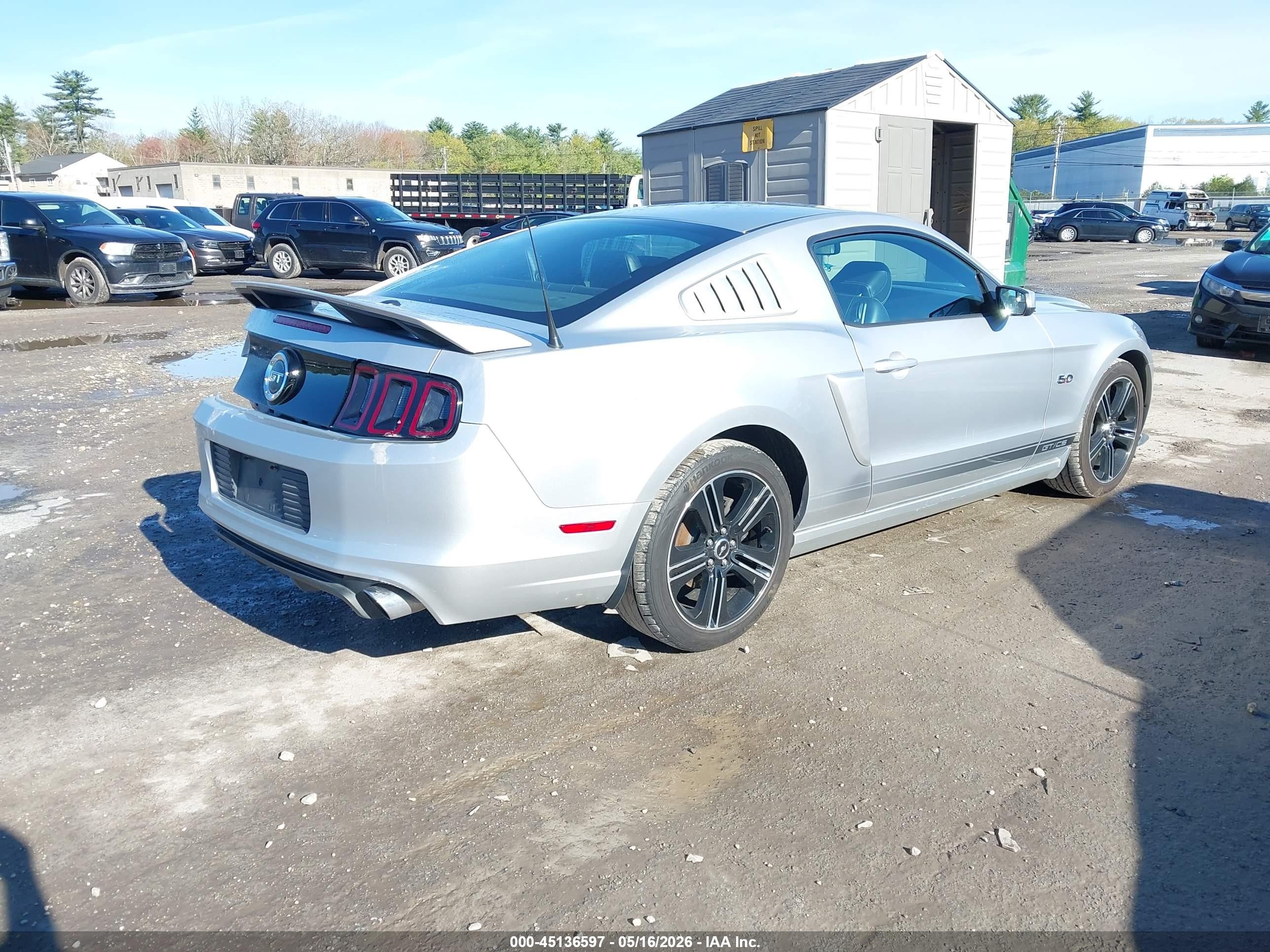 2014 Ford Mustang Gt Premium Silver vin: 1ZVBP8CF8E5265341