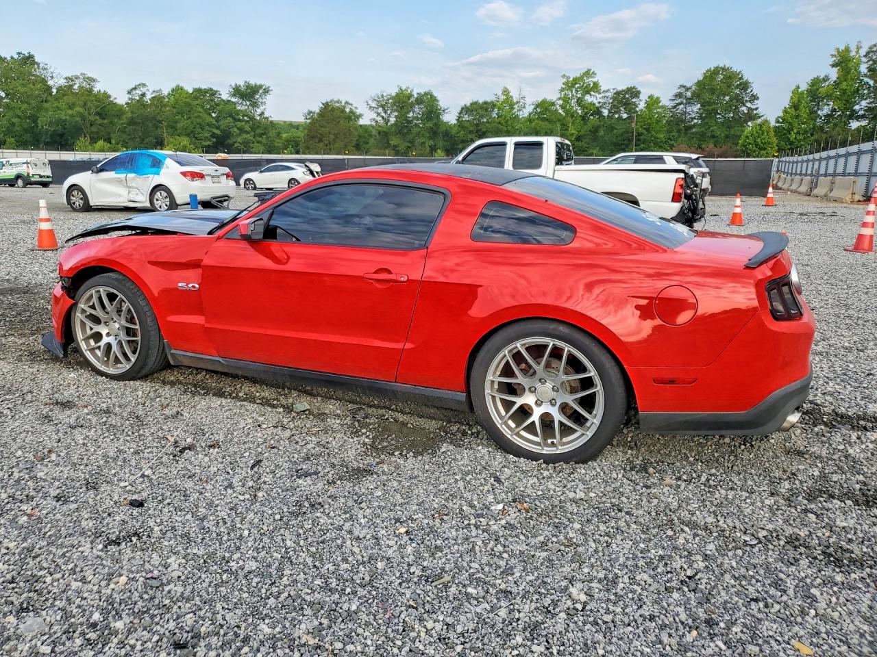 2011 Ford Mustang Gt Red vin: 1ZVBP8CF9B5106467