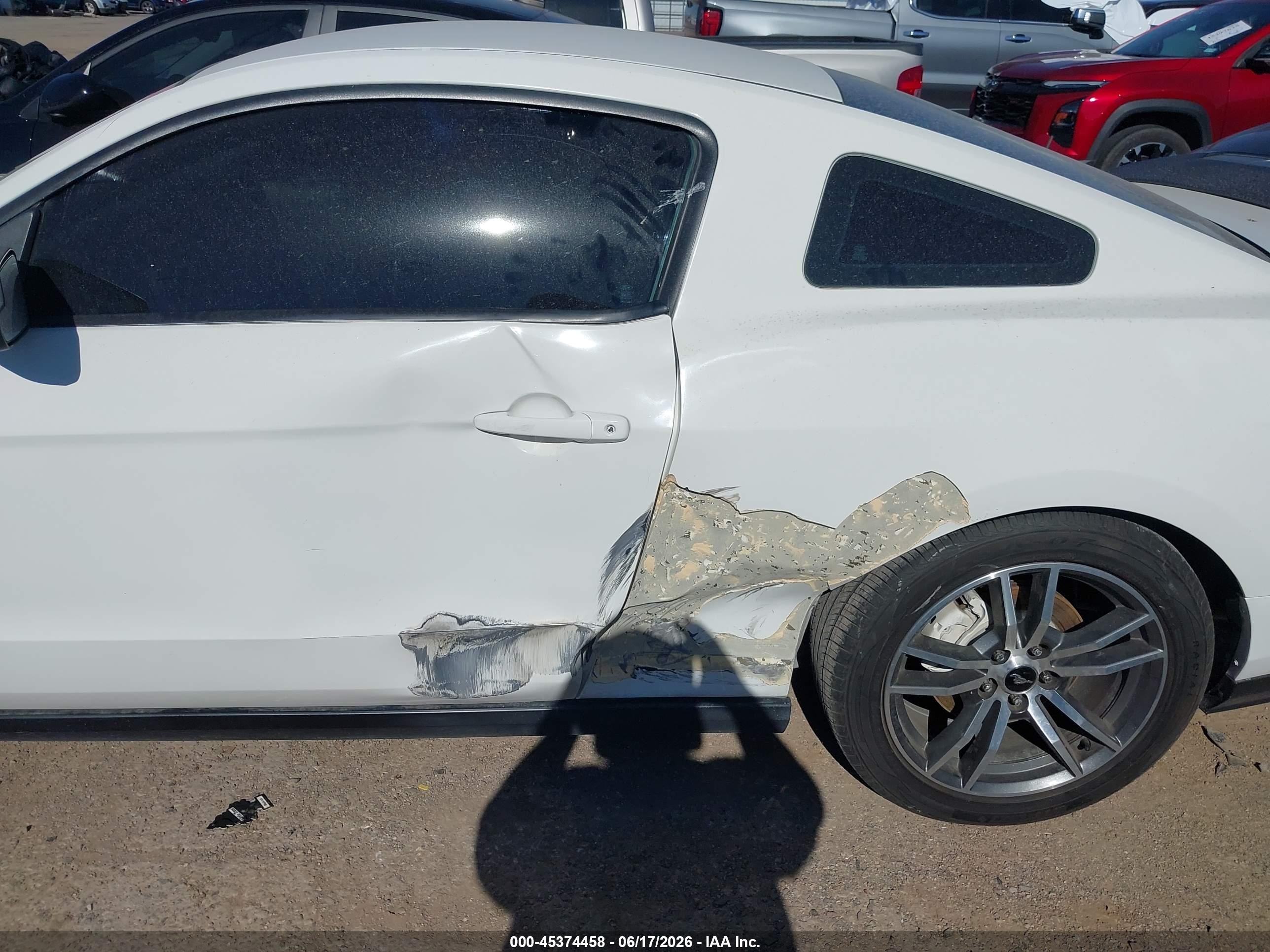 2011 Ford Mustang Gt White vin: 1ZVBP8CF9B5117663