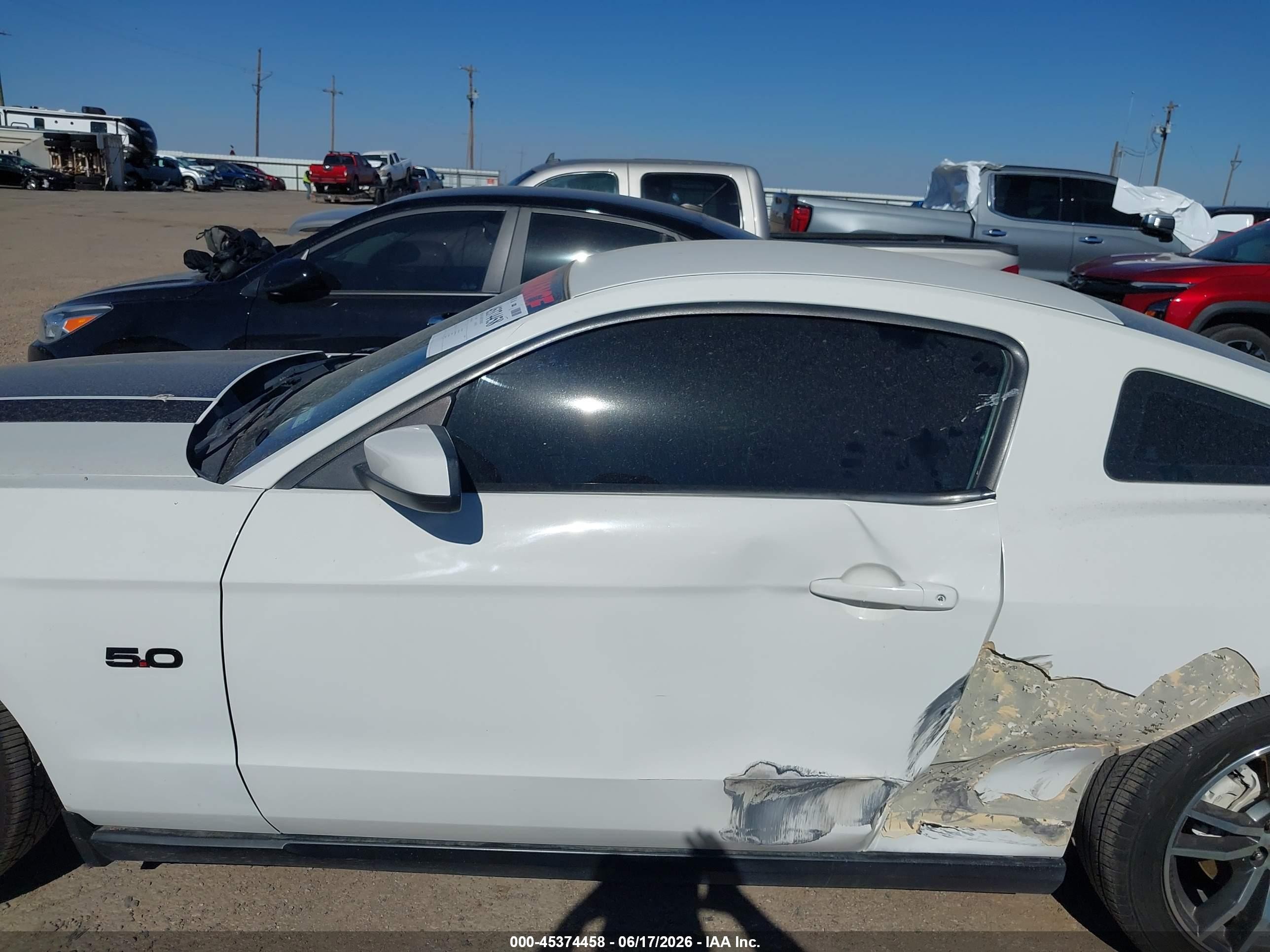 2011 Ford Mustang Gt White vin: 1ZVBP8CF9B5117663