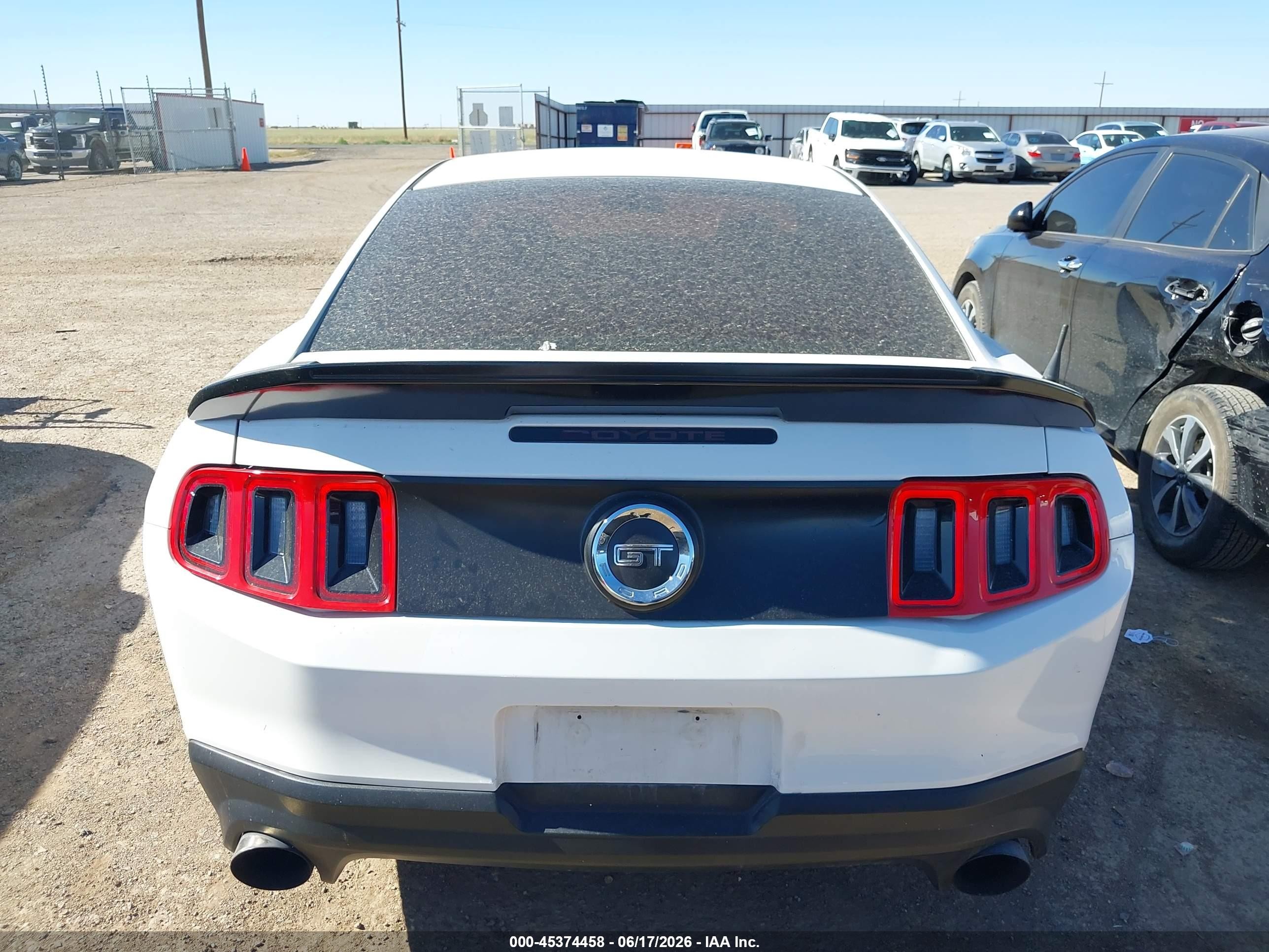 2011 Ford Mustang Gt White vin: 1ZVBP8CF9B5117663