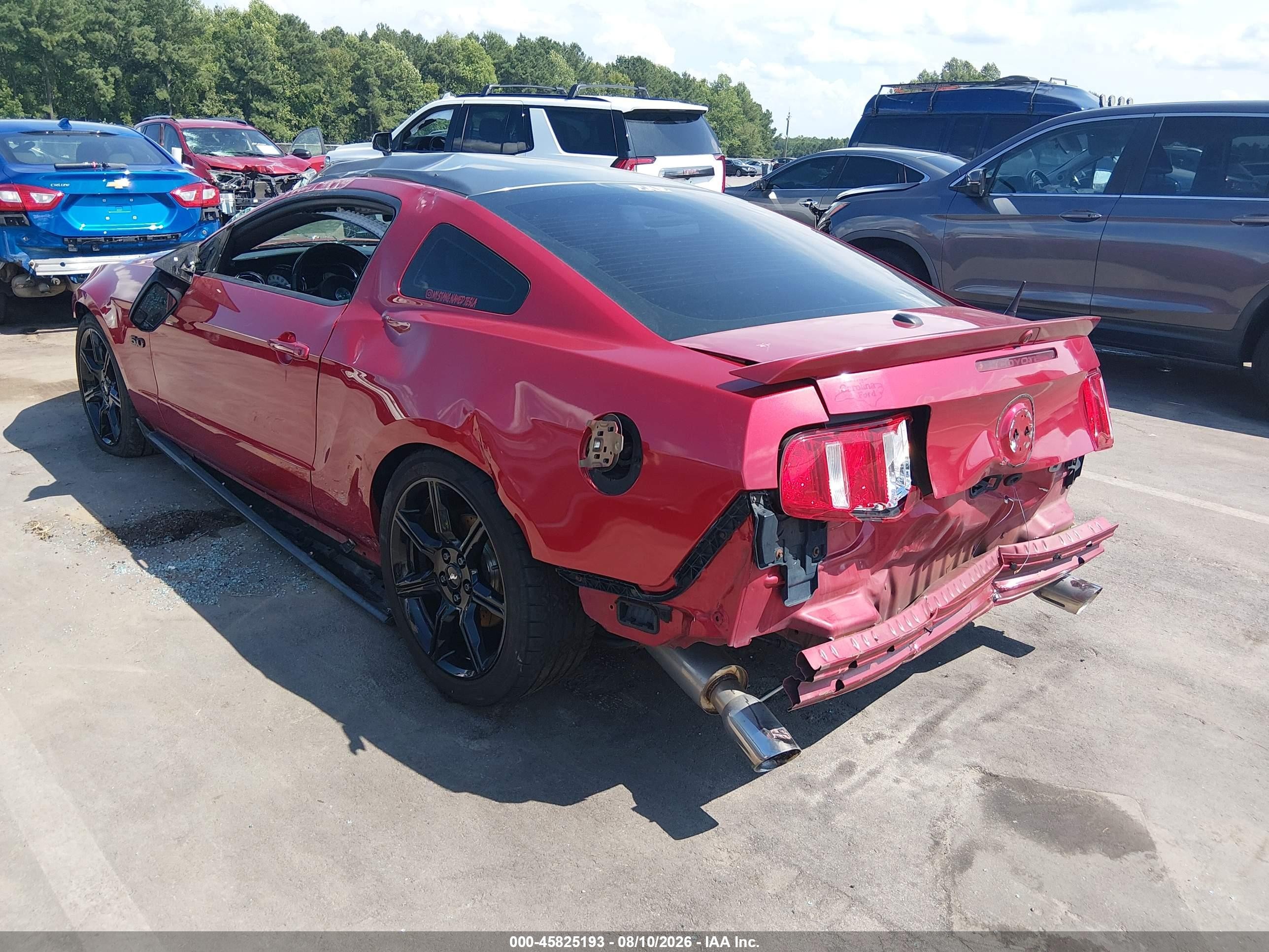 2011 Ford Mustang Gt Premium Red vin: 1ZVBP8CF9B5157113