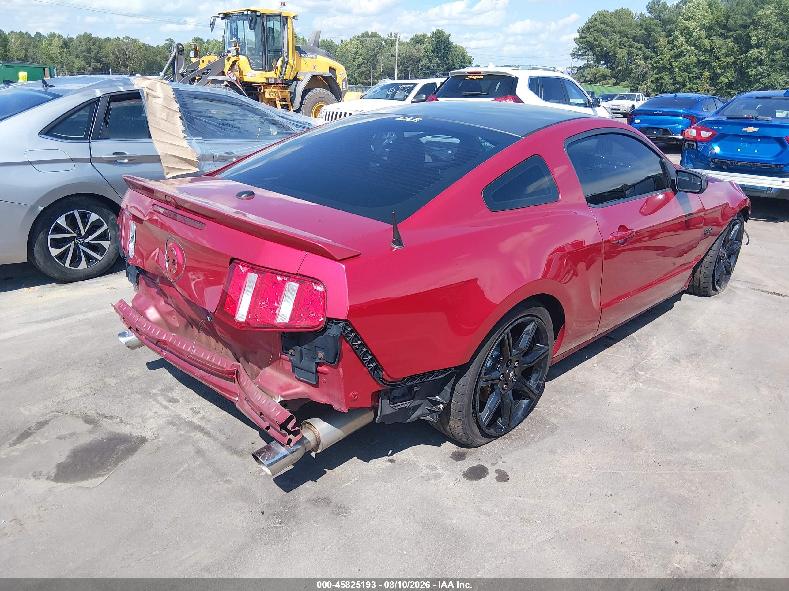 2011 Ford Mustang Gt Premium Red vin: 1ZVBP8CF9B5157113