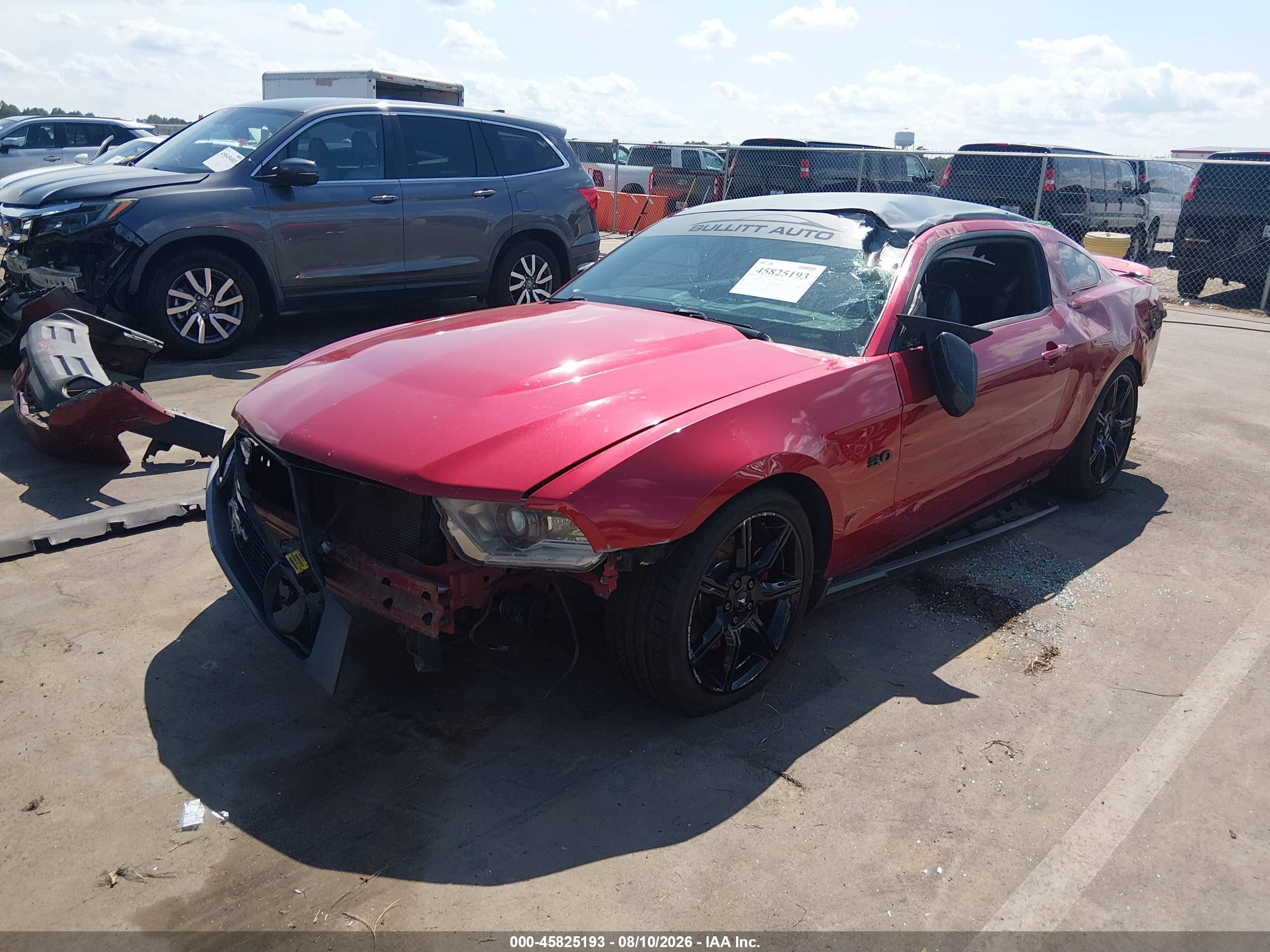 2011 Ford Mustang Gt Premium Red vin: 1ZVBP8CF9B5157113
