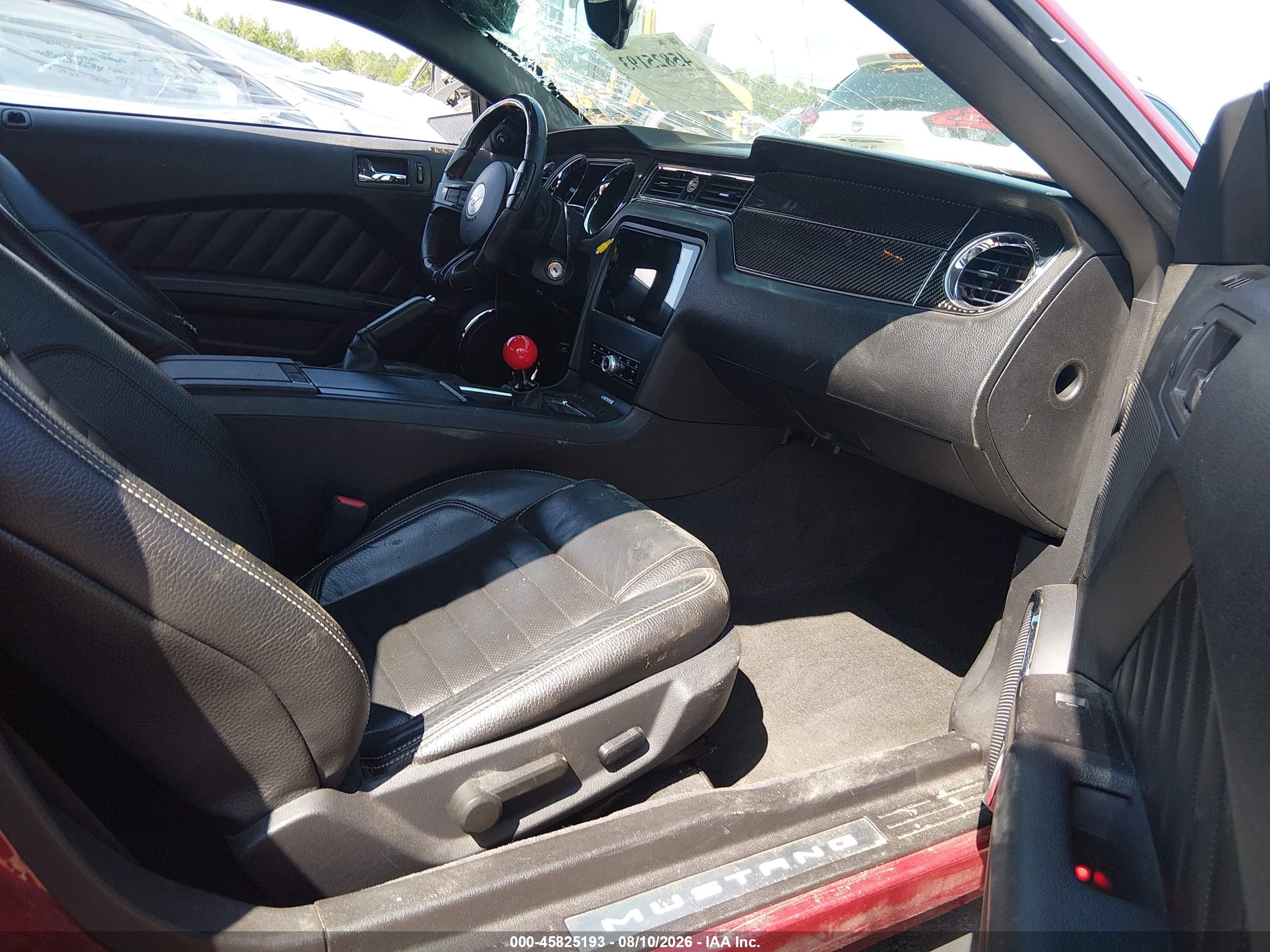 2011 Ford Mustang Gt Premium Red vin: 1ZVBP8CF9B5157113