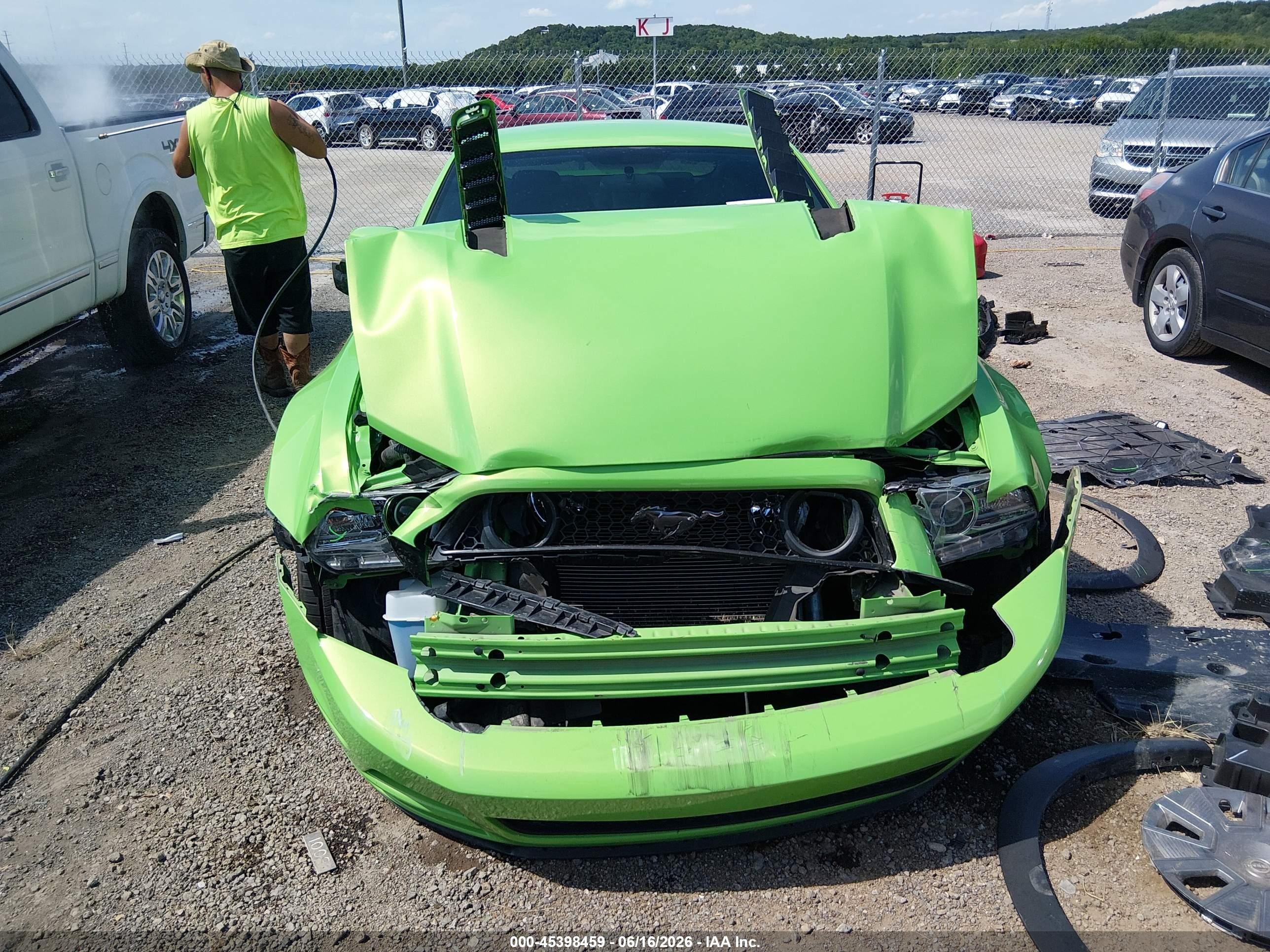 2013 Ford Mustang Gt Green vin: 1ZVBP8CF9D5211688