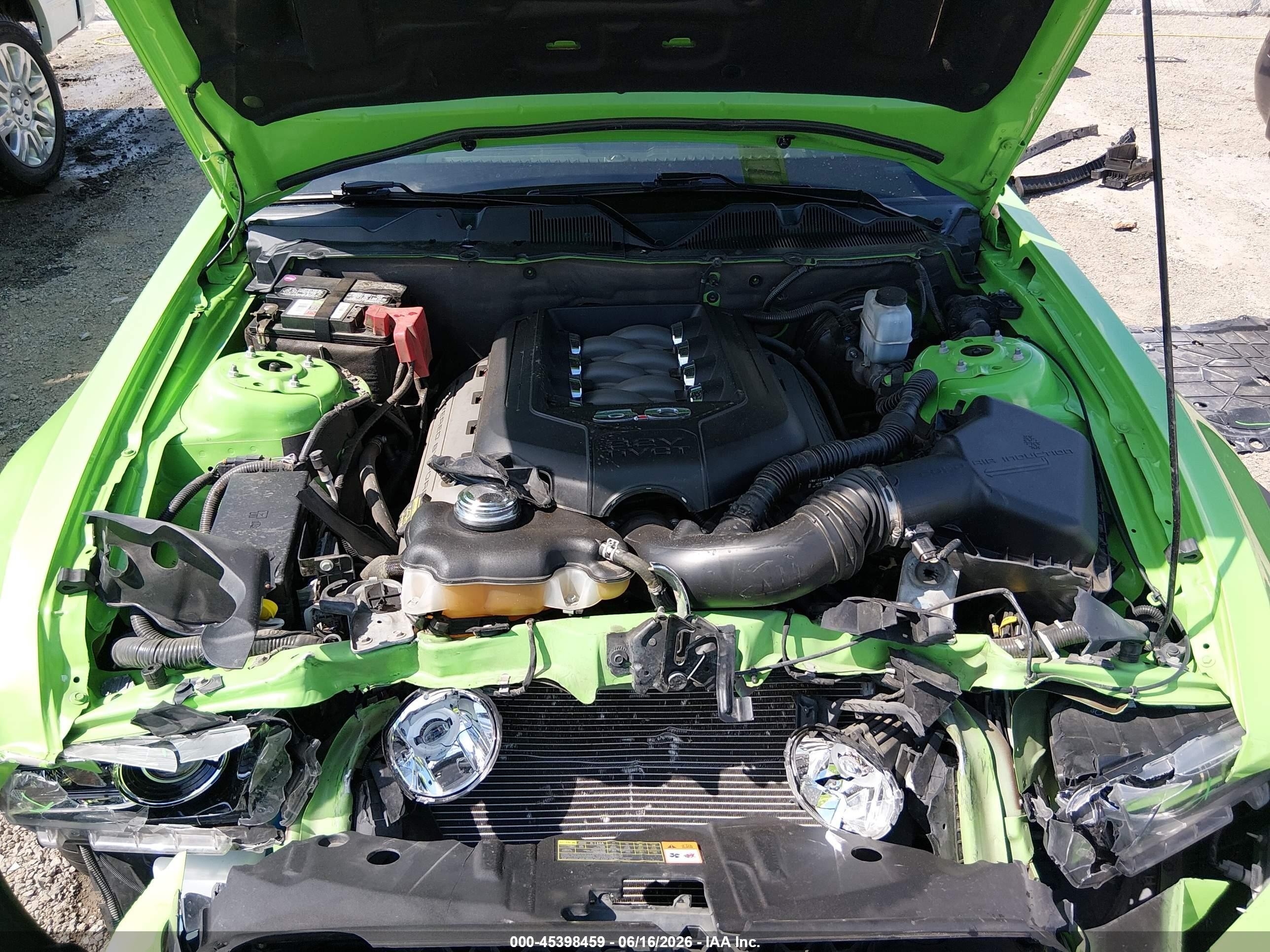 2013 Ford Mustang Gt Green vin: 1ZVBP8CF9D5211688