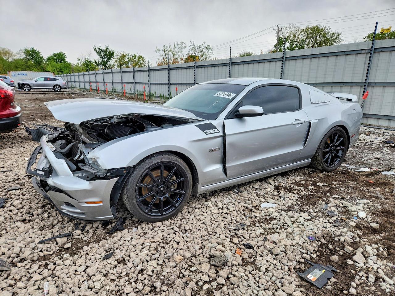 2013 Ford Mustang Gt Silver vin: 1ZVBP8CF9D5269218