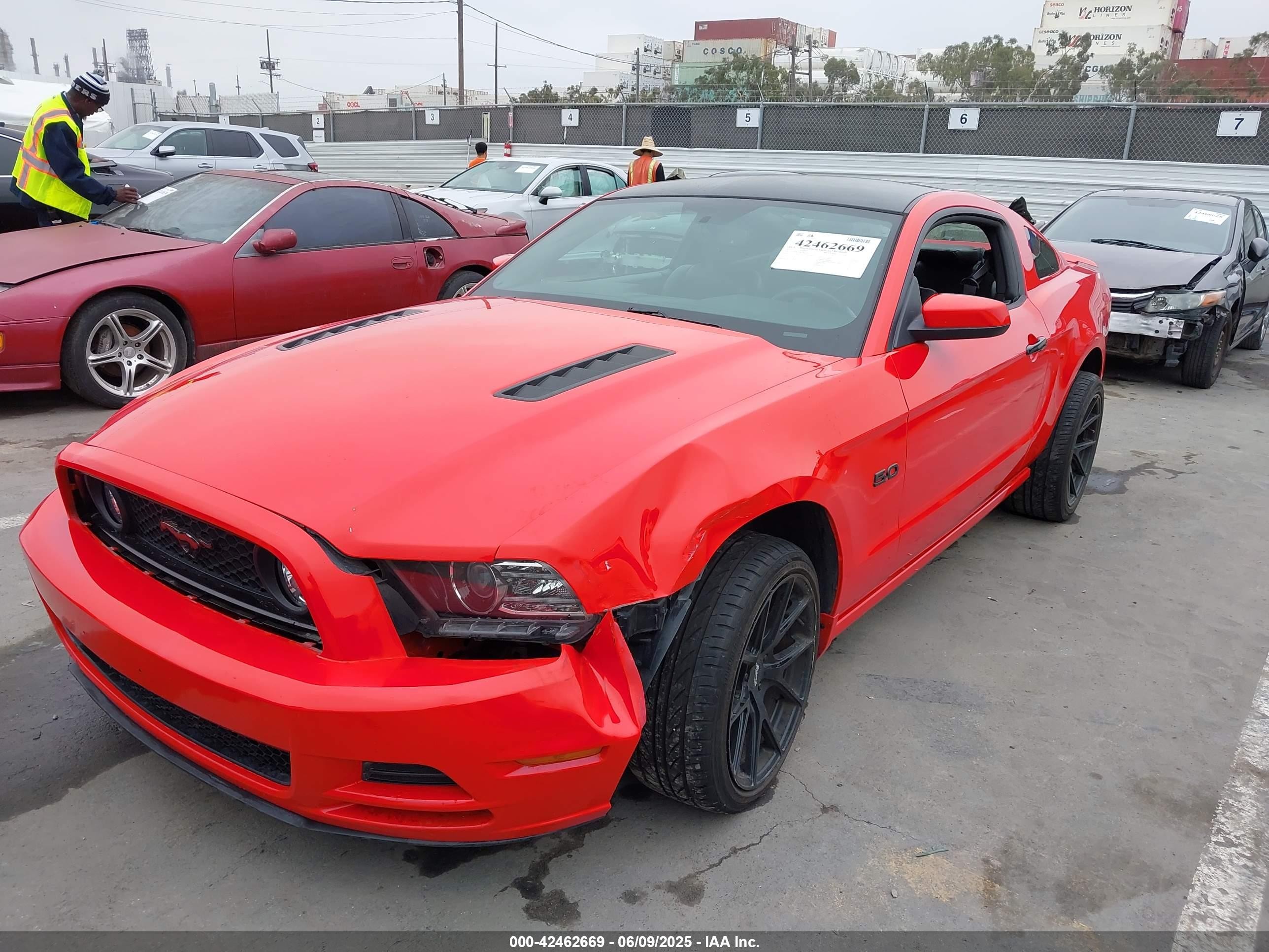 2013 Ford Mustang Gt Premium Red vin: 1ZVBP8CF9D5284785