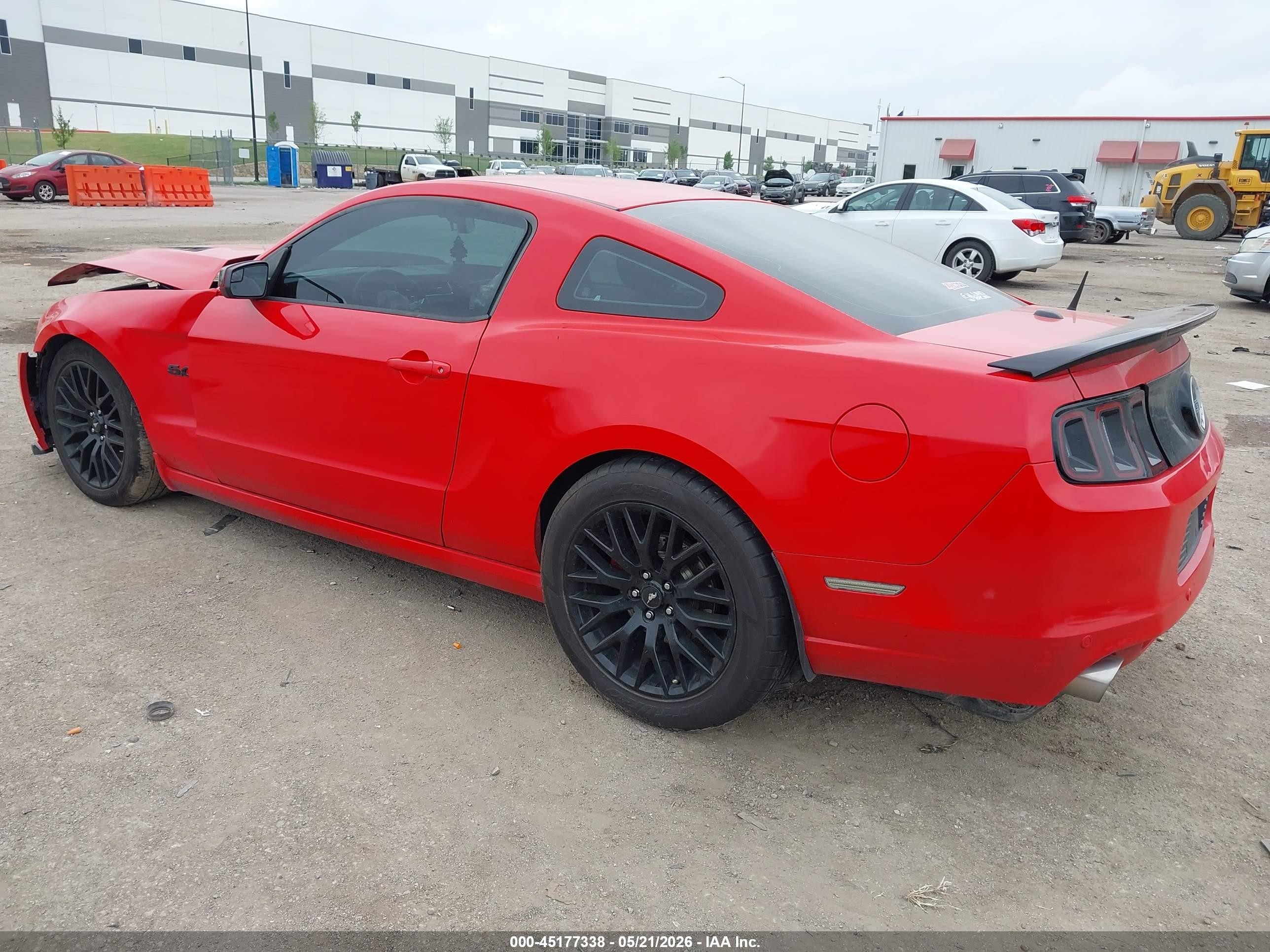 2014 Ford Mustang Gt Premium Красный vin: 1ZVBP8CF9E5273478