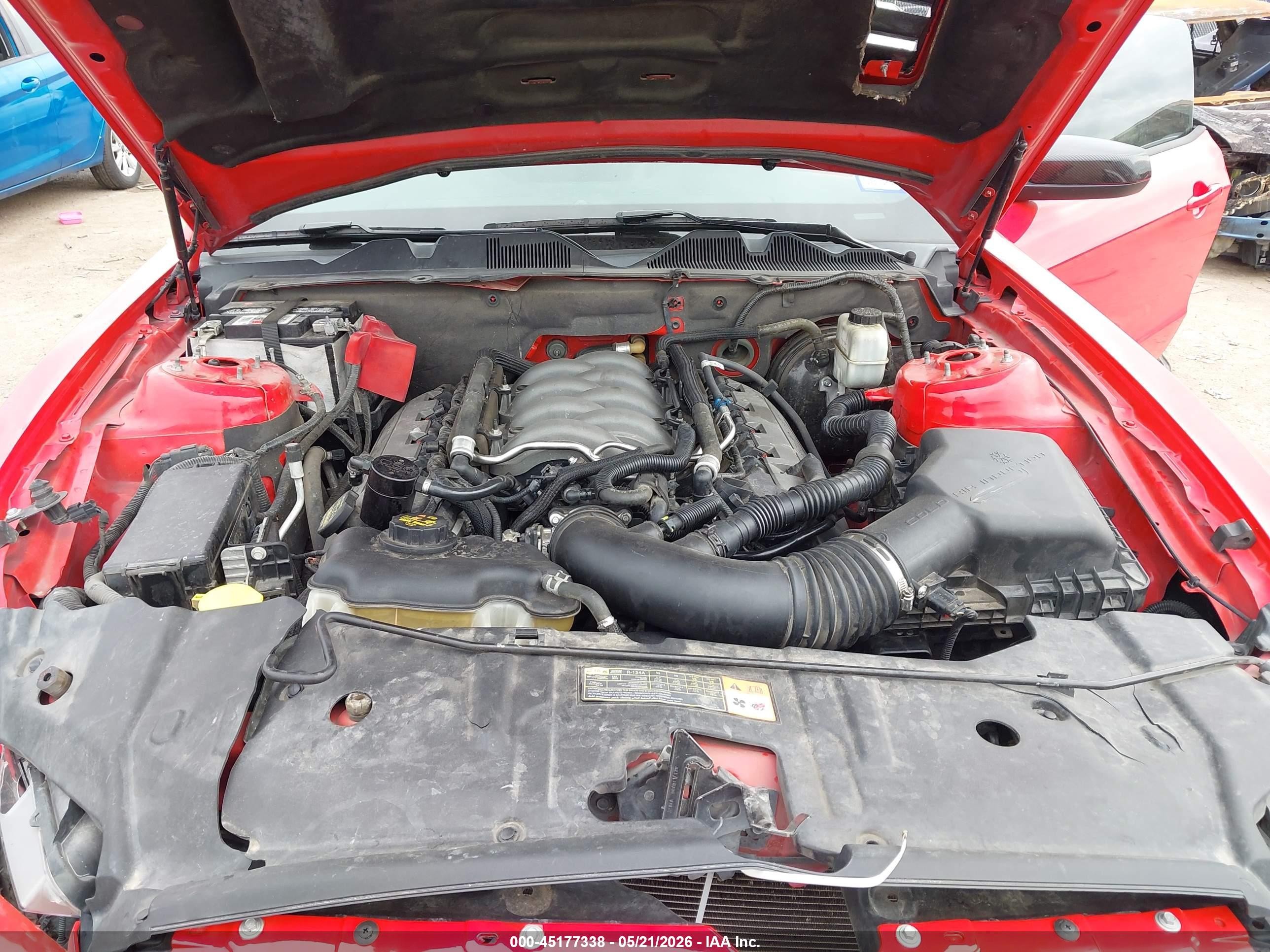2014 Ford Mustang Gt Premium Красный vin: 1ZVBP8CF9E5273478
