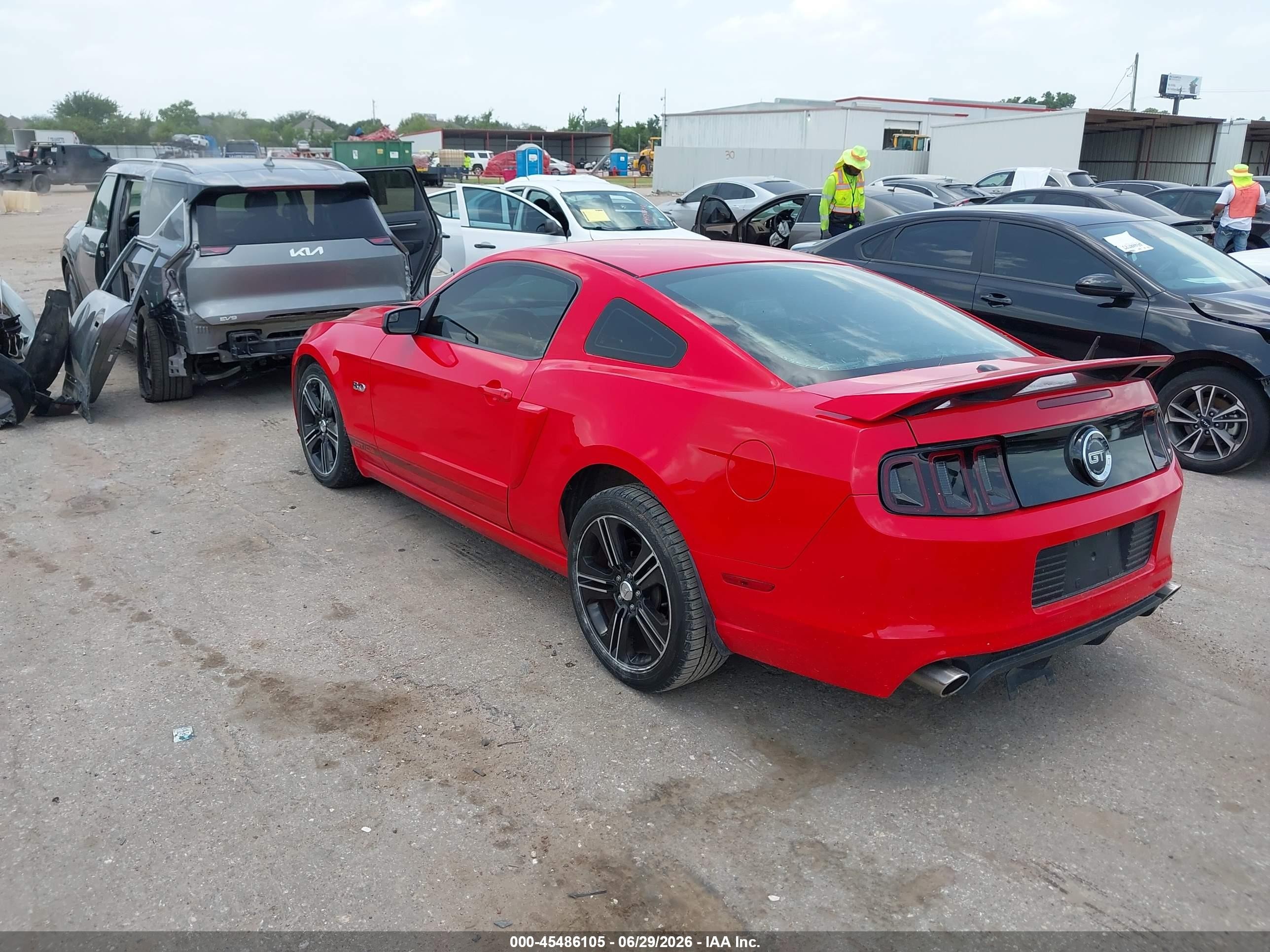 2014 Ford Mustang Gt/gt Premium Red vin: 1ZVBP8CF9E5291205