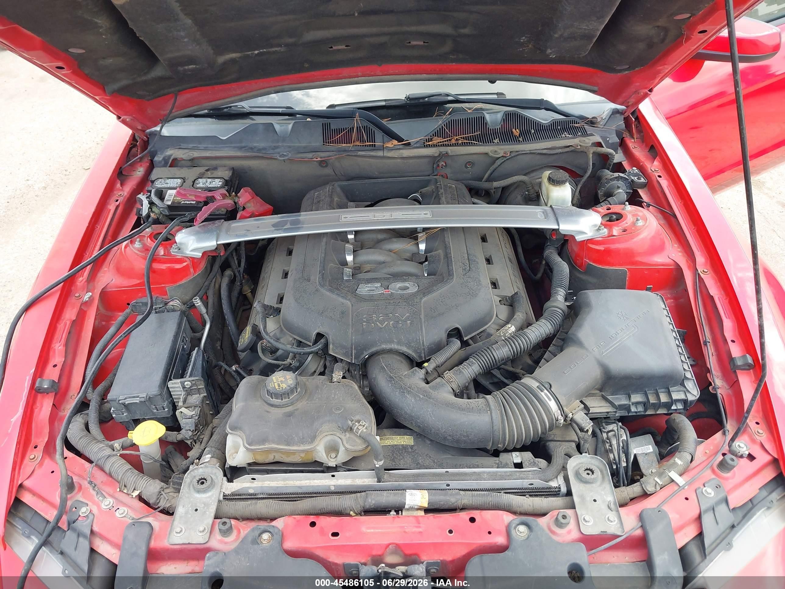 2014 Ford Mustang Gt/gt Premium Red vin: 1ZVBP8CF9E5291205