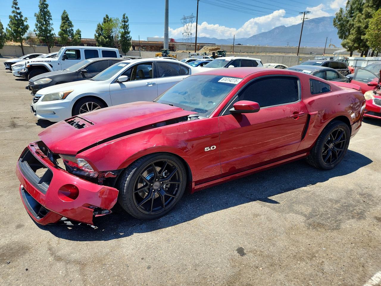 2014 Ford Mustang Gt Burgundy vin: 1ZVBP8CF9E5293116