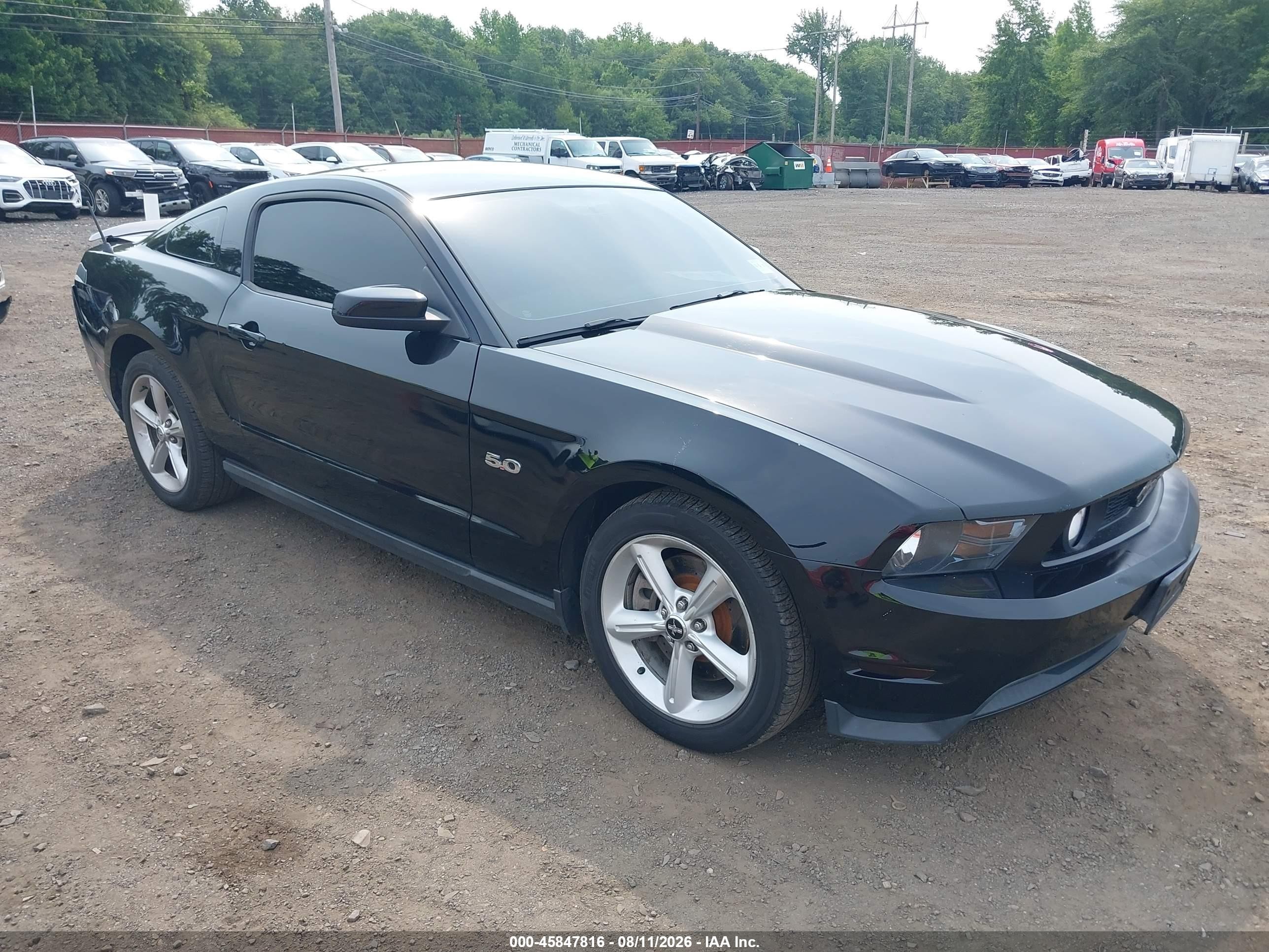 2011 Ford Mustang Gt Black vin: 1ZVBP8CFXB5130728
